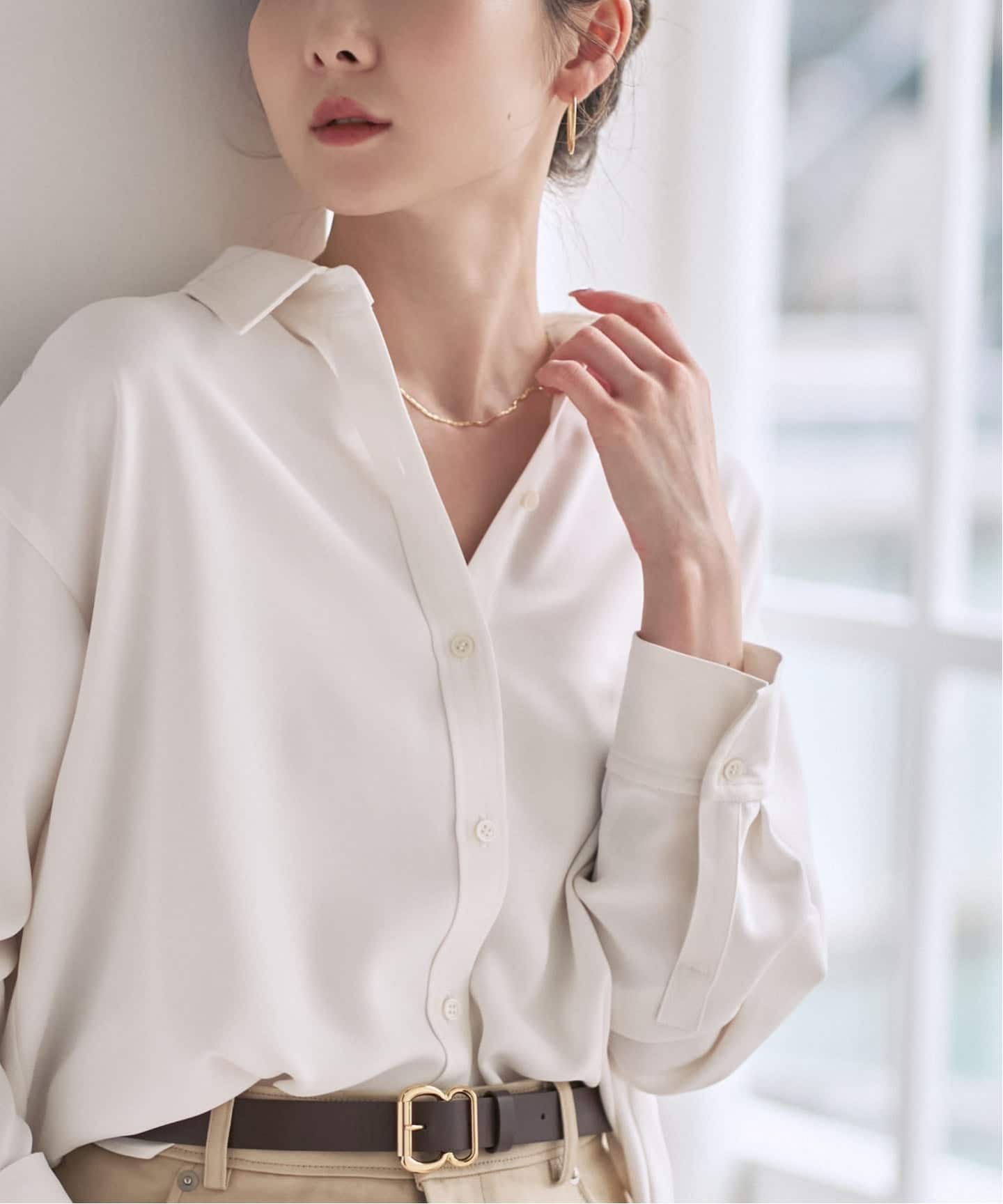 追加》シーズンカラープレーンシャツ（シャツ／ブラウス）｜NOBLE