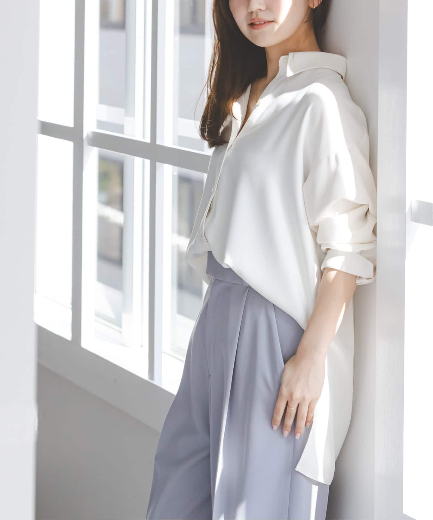 追加予約・新色》シーズンカラープレーンシャツ（シャツ／ブラウス