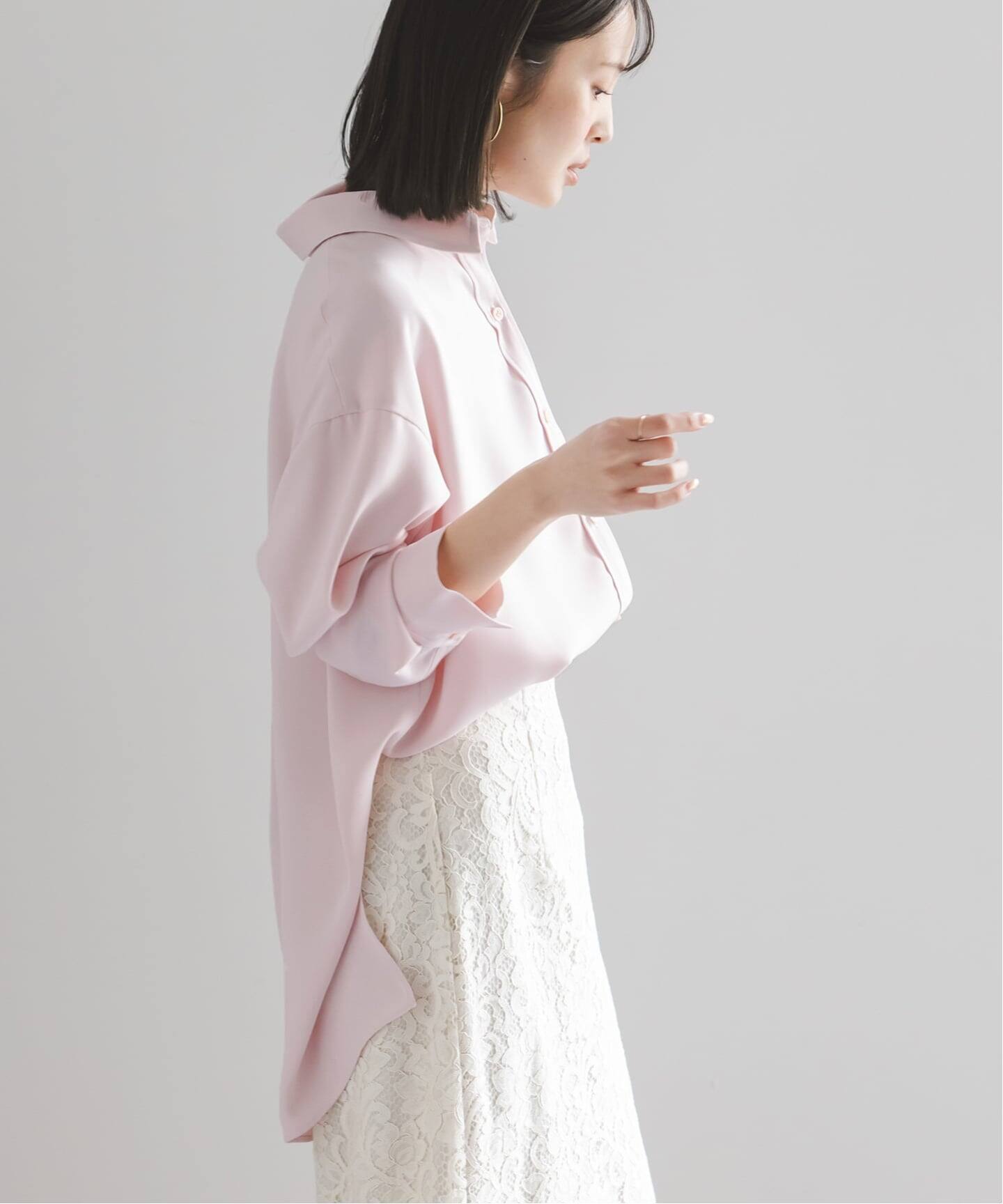 追加》シーズンカラープレーンシャツ（シャツ／ブラウス）｜NOBLE