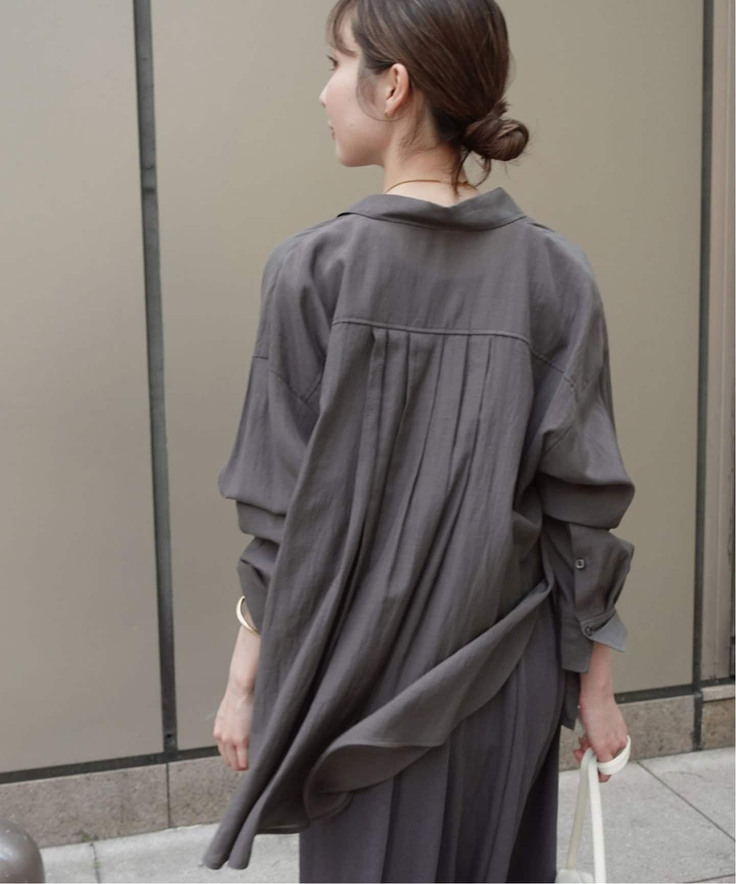 洗える】シルキーコットンフォルムシャツ（シャツ／ブラウス）｜NOBLE