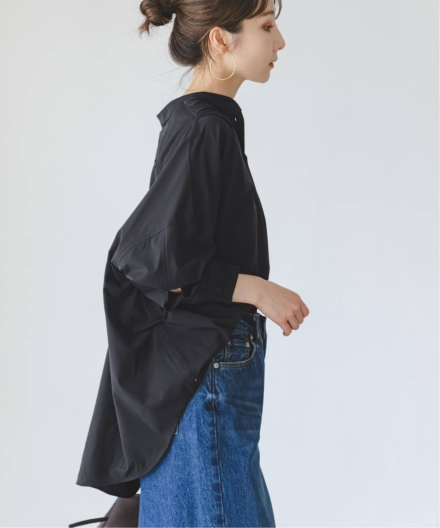 COG THE BIGSMOKE/コグザビッグスモーク OLGA BAND COLLAR SHIRT