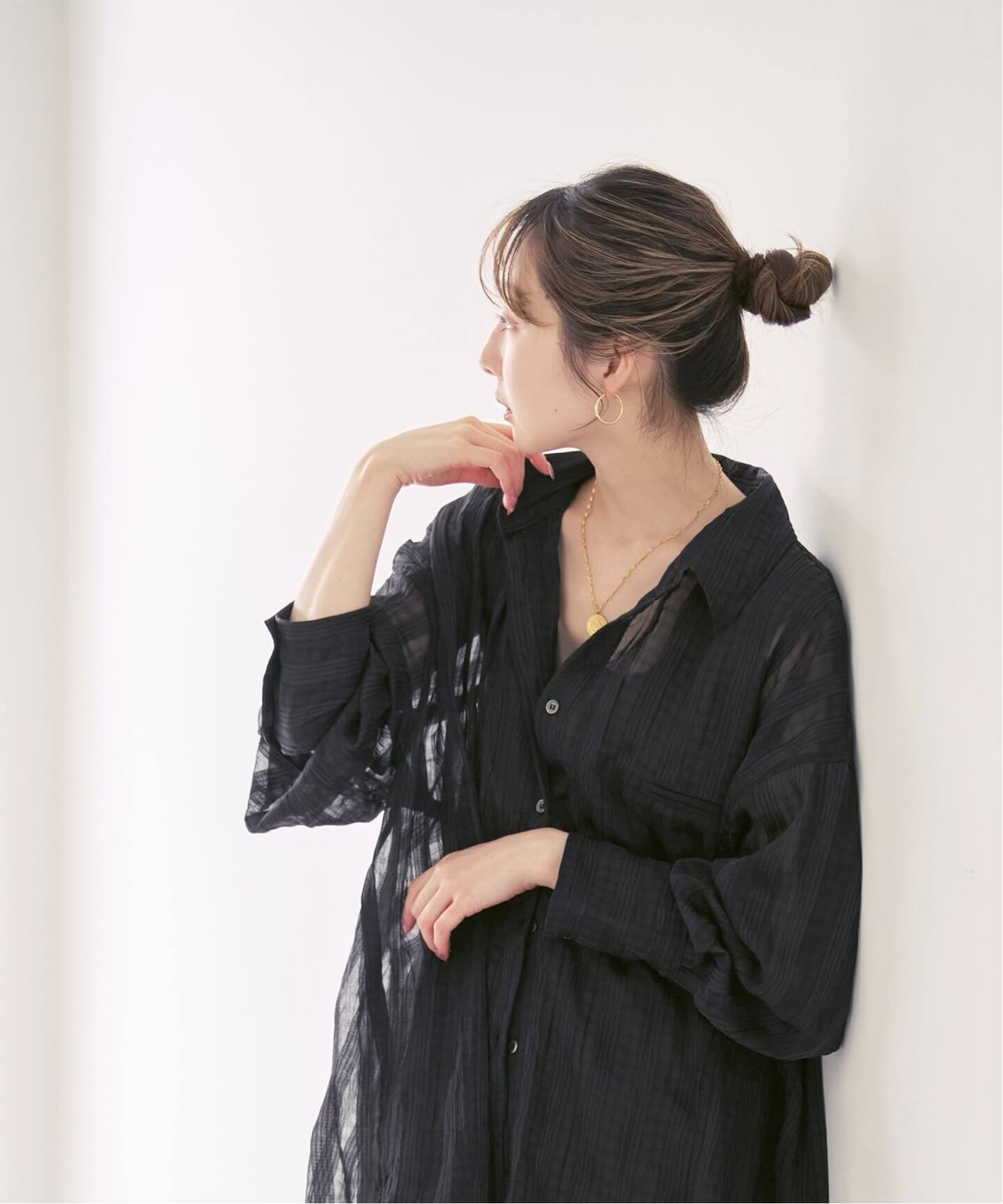 NOBLE別注》PROVOKE/プロヴォーク sheer check big SH（シャツ