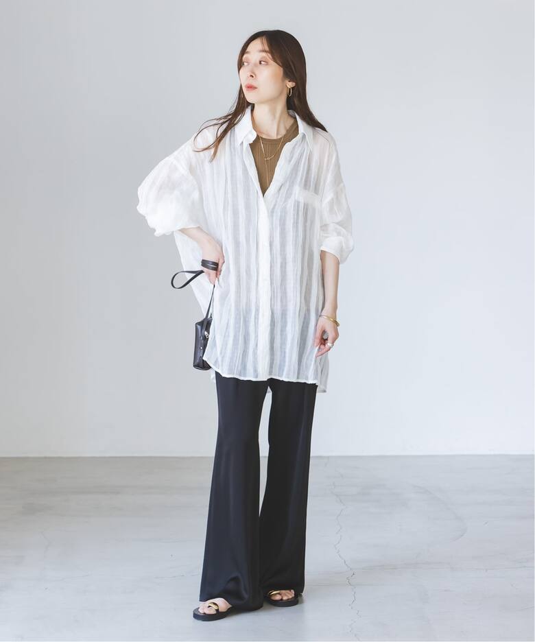 NOBLE別注》PROVOKE/プロヴォーク sheer check big SH（シャツ 