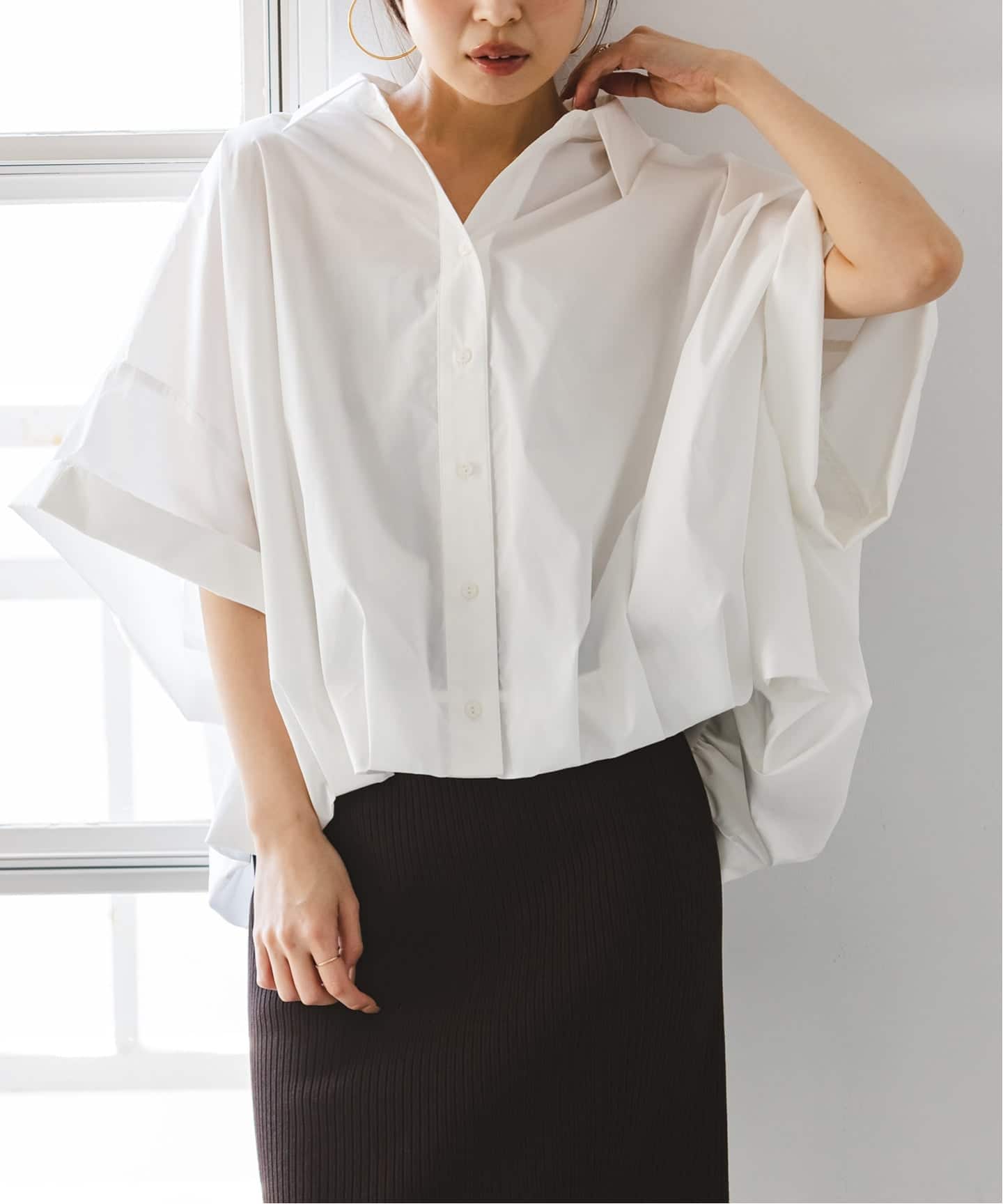 予約》PROVOKE/プロヴォーク short-sleeve balloon shirt（シャツ