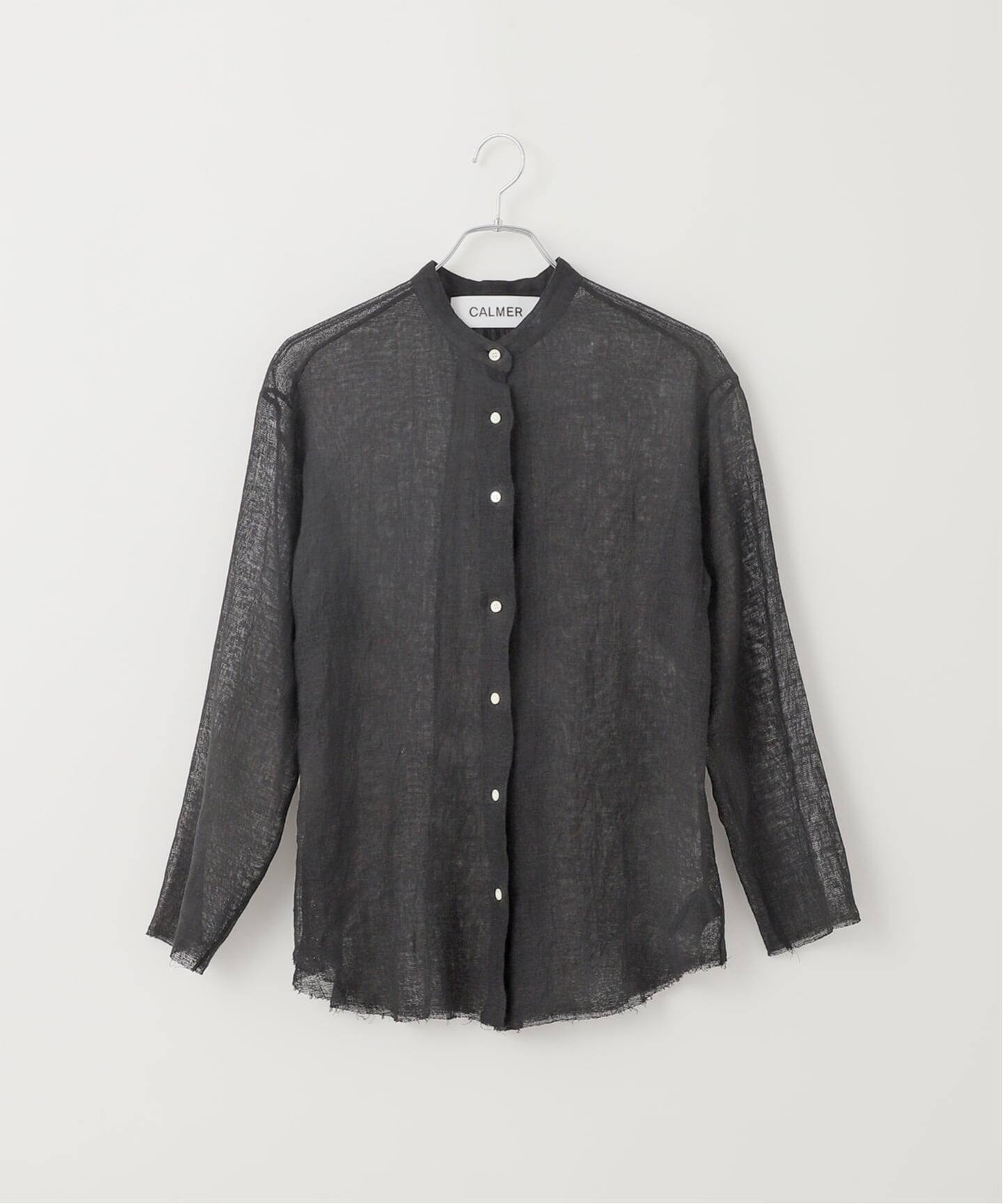 CALMER シャツ LINEN MESH SHIRT/リネンメッシュシャツ（シャツ／ブラウス）｜CALMER