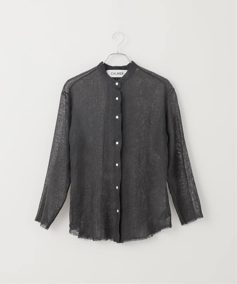 LINEN MESH SHIRT/リネンメッシュシャツ（シャツ／ブラウス）｜CALMER 