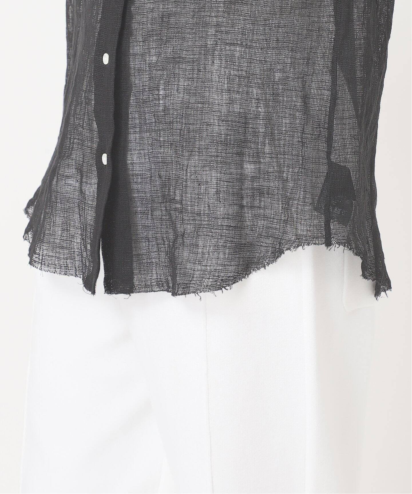 LINEN MESH SHIRT/リネンメッシュシャツ（シャツ／ブラウス）｜CALMER