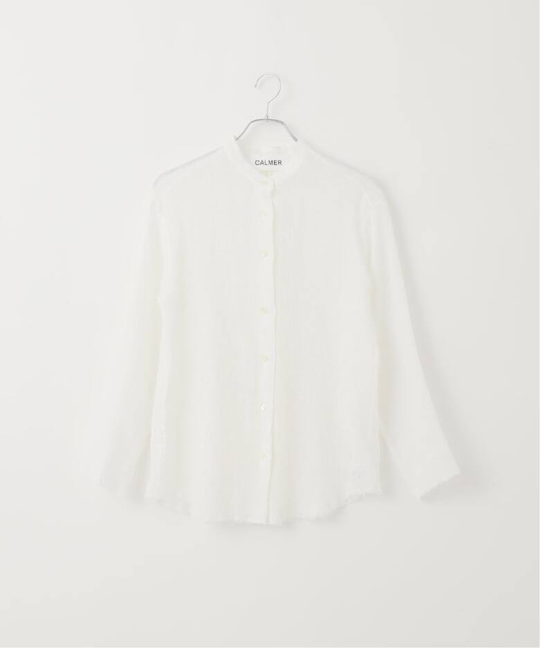 LINEN MESH SHIRT/リネンメッシュシャツ（シャツ／ブラウス）｜CALMER 