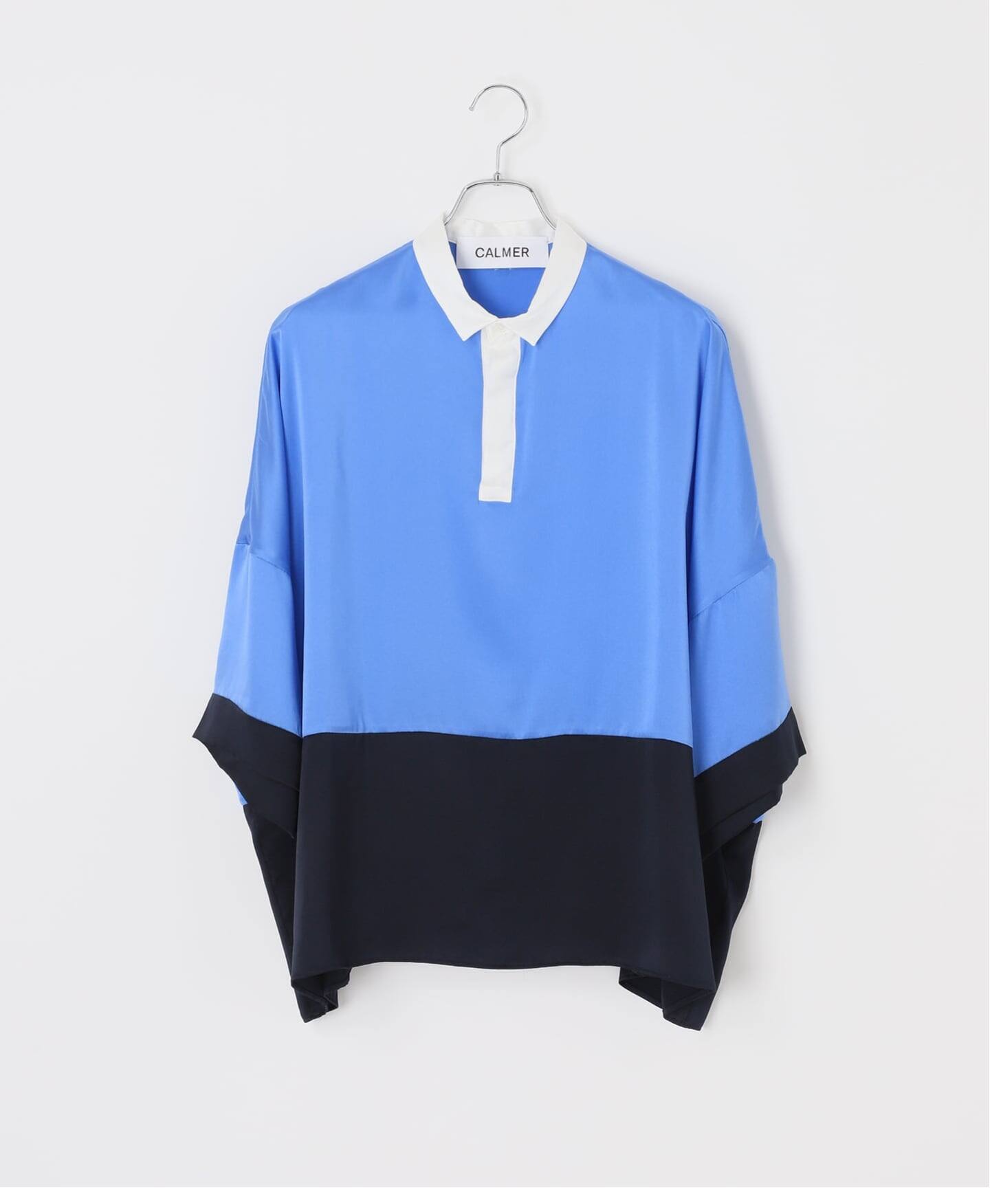 SILK RUGGER SHIRT / シルクラガーシャツ（シャツ／ブラウス）｜CALMER