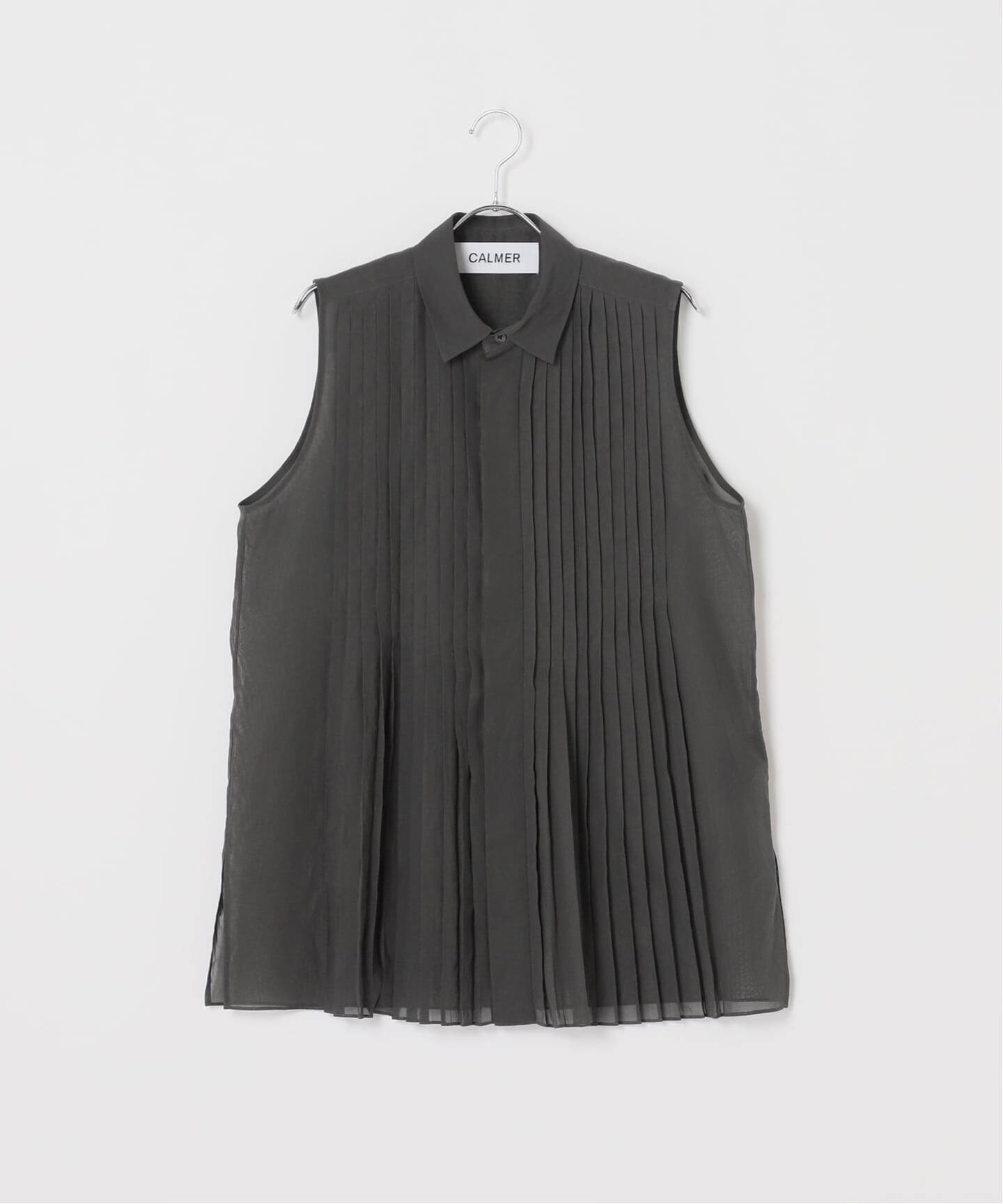 Pleats Shirt / プリーツシャツ（シャツ／ブラウス）｜CALMER（カル