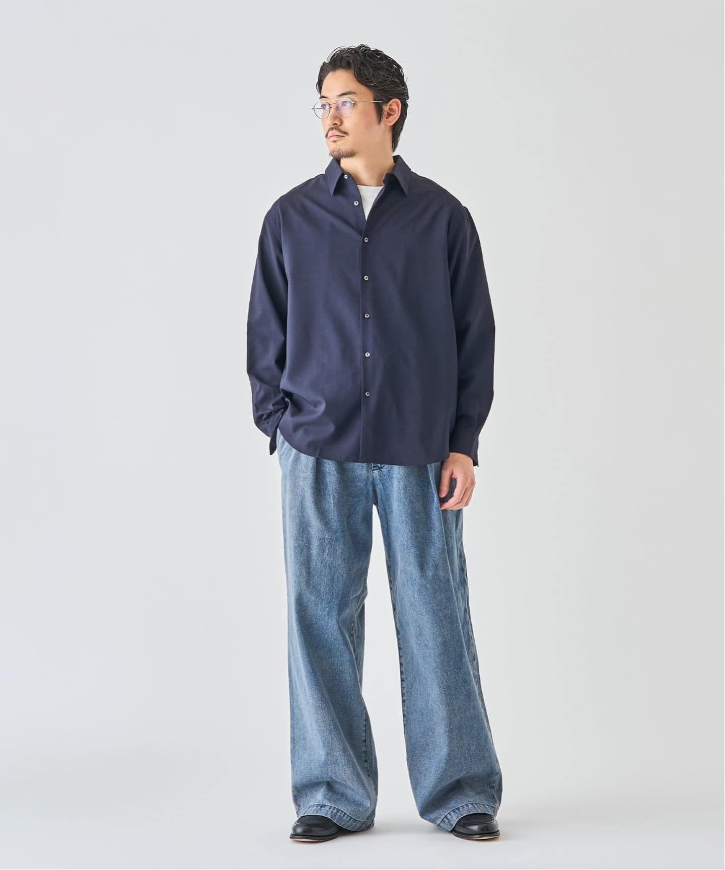 SUPER 100's ウール レギュラー シャツ（シャツ／ブラウス）｜EDIFICE