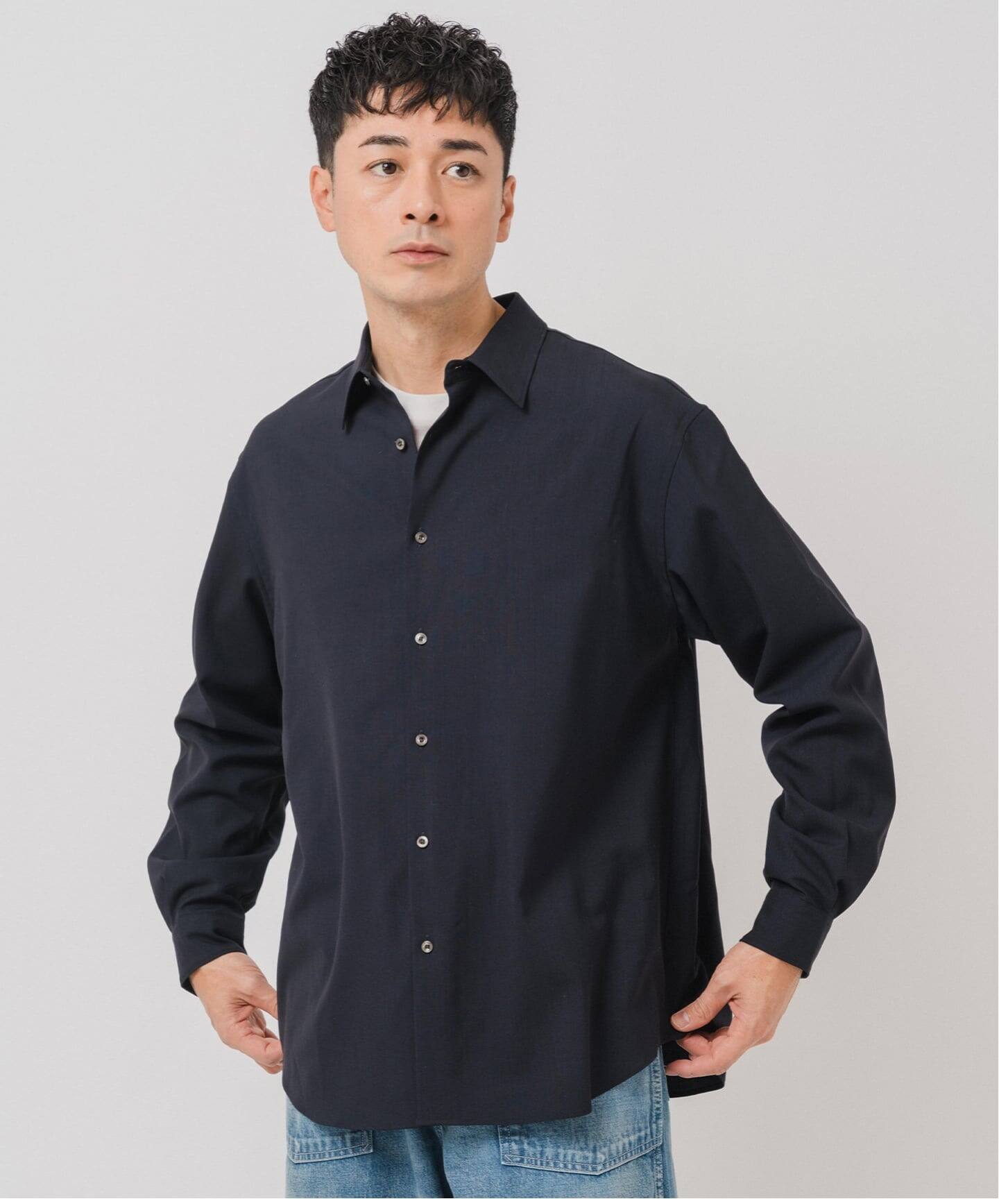 SUPER 100's ウール レギュラー シャツ（シャツ／ブラウス）｜EDIFICE