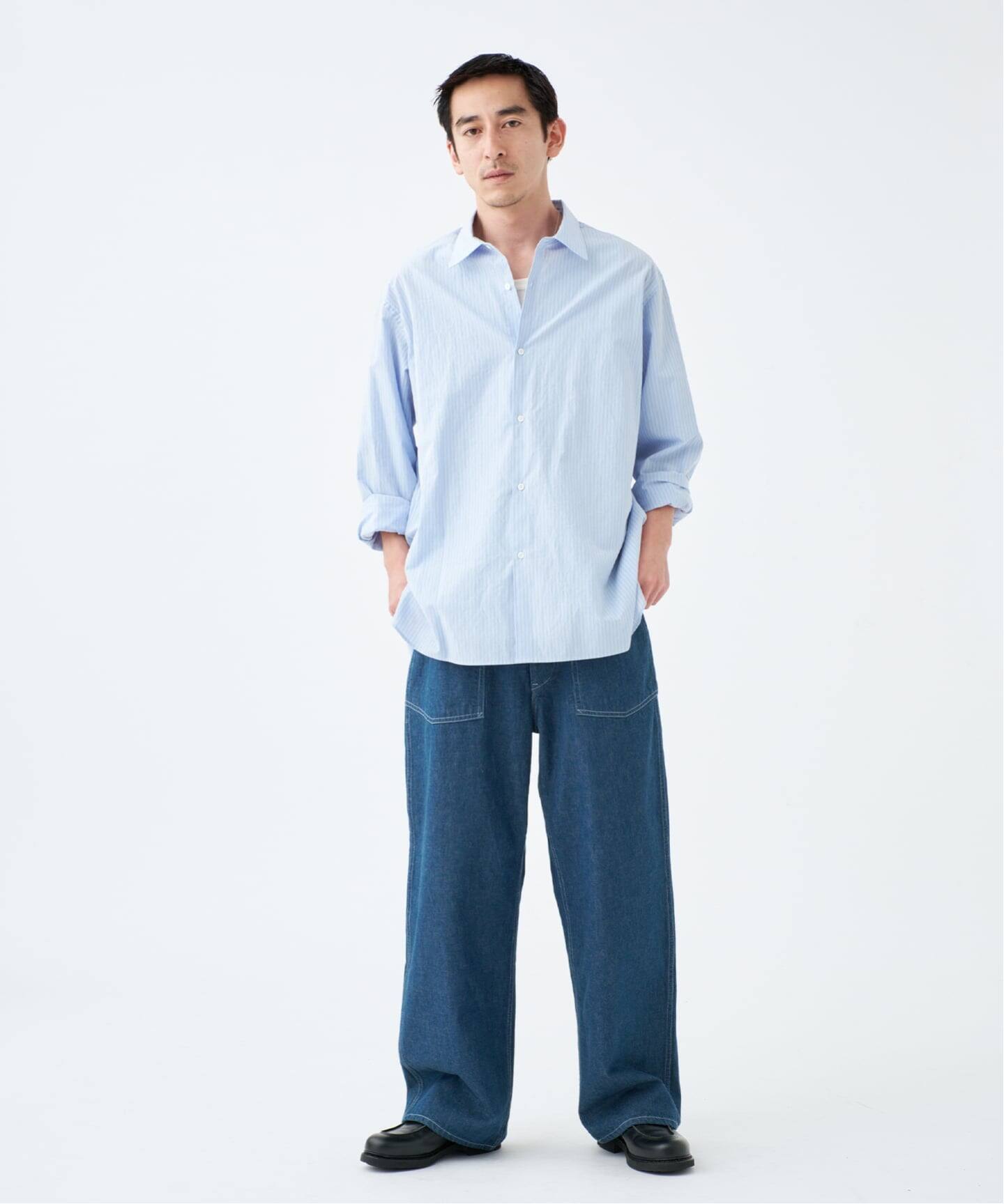 ETS.MATERIAUX(マテリオ) フレンチ ワーク シャツ（シャツ／ブラウス