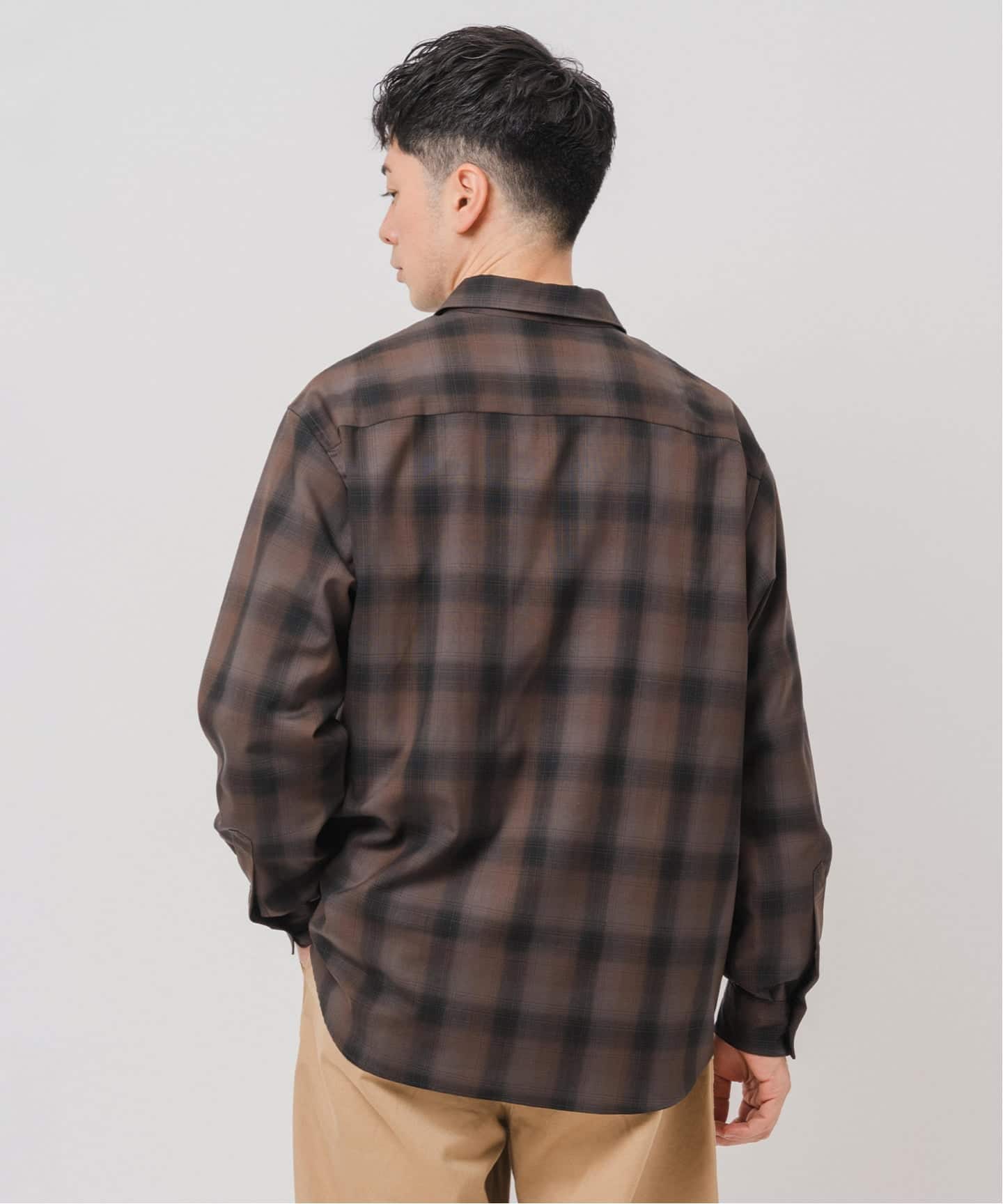 SUPER 120's ウール チェック レギュラー シャツ（シャツ／ブラウス