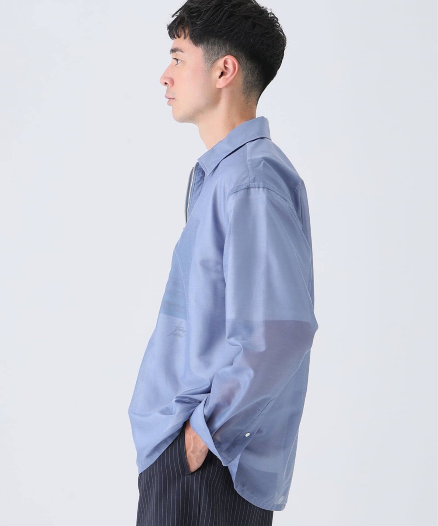 Quarter-ZIP シアー シャツ（シャツ／ブラウス）｜EDIFICE