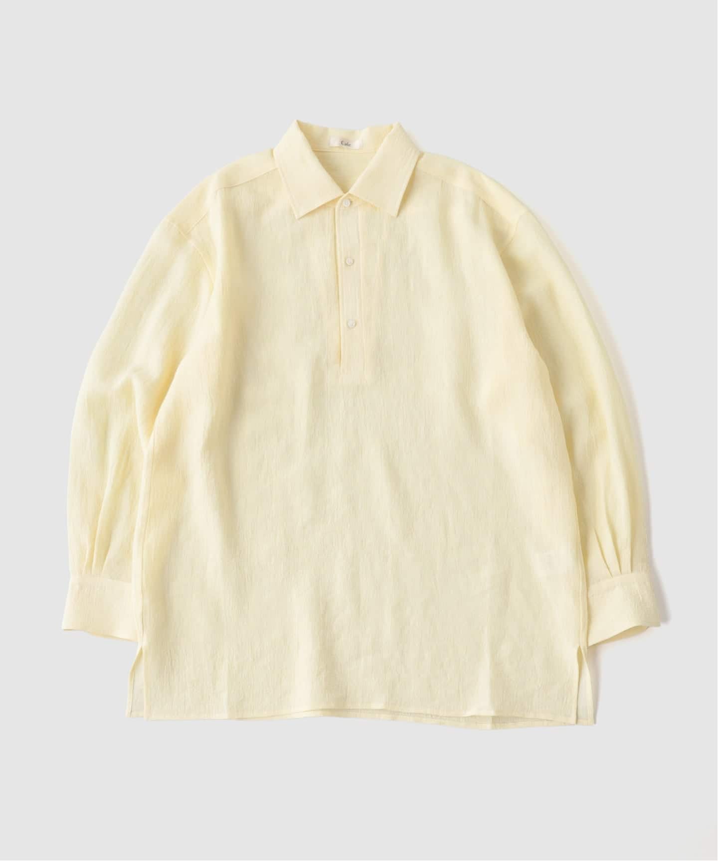 Cale (カル) 別注 ウオーターツイストリネン P/Oシャツ（シャツ