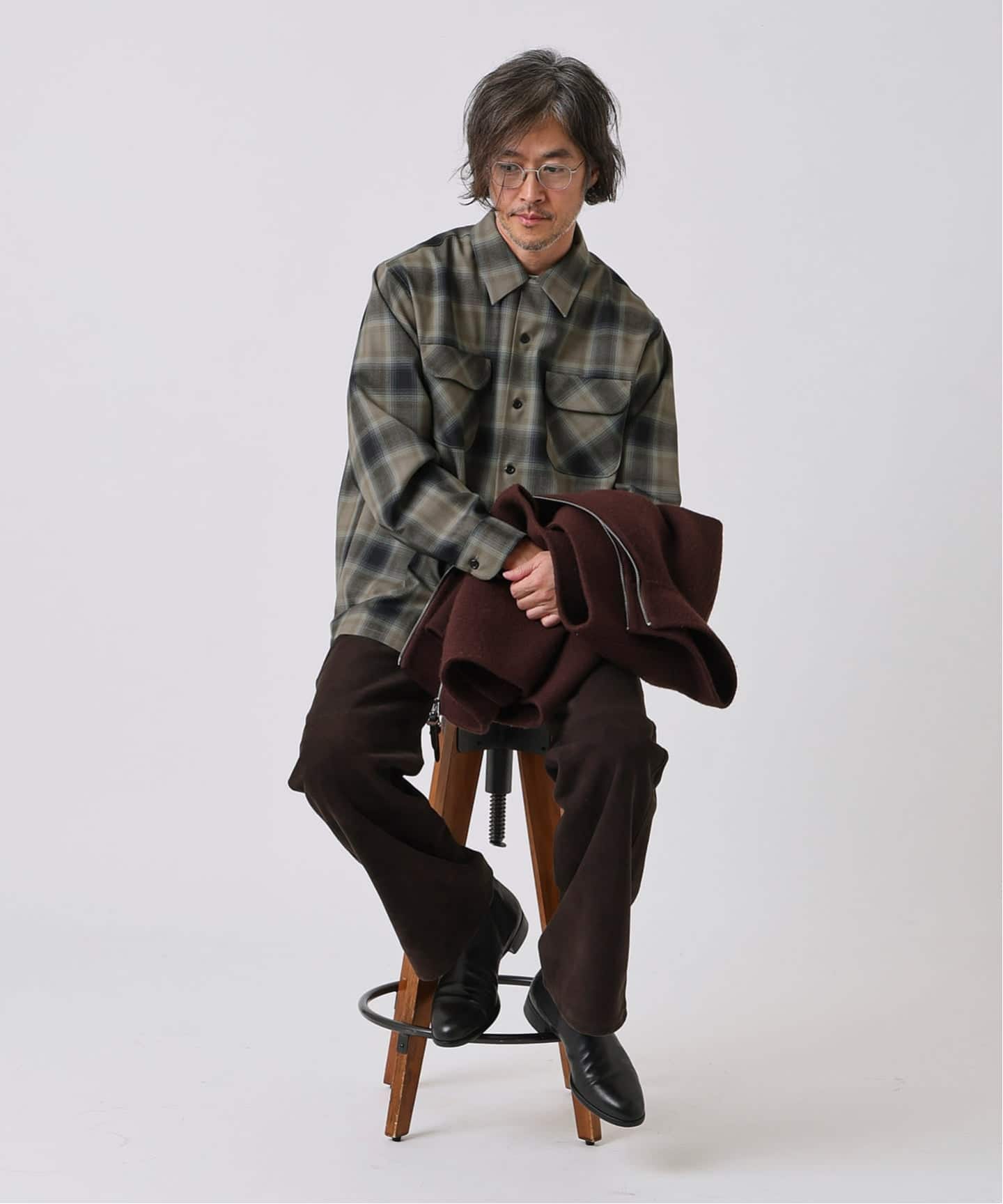 予約》PENDLETON(ペンドルトン) 別注 PURE WOOL チェック オープン