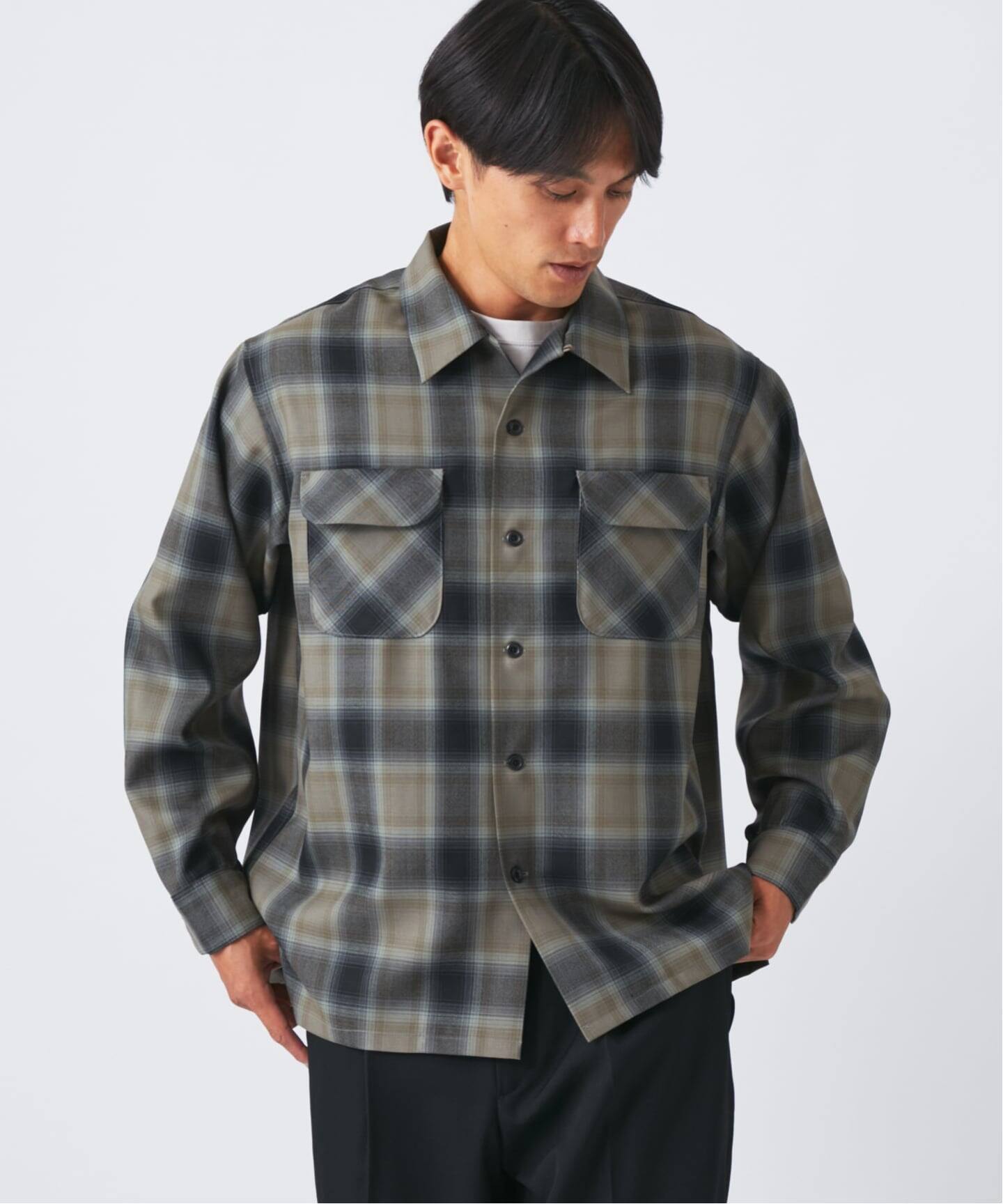 予約》PENDLETON(ペンドルトン) 別注 PURE WOOL チェック オープン