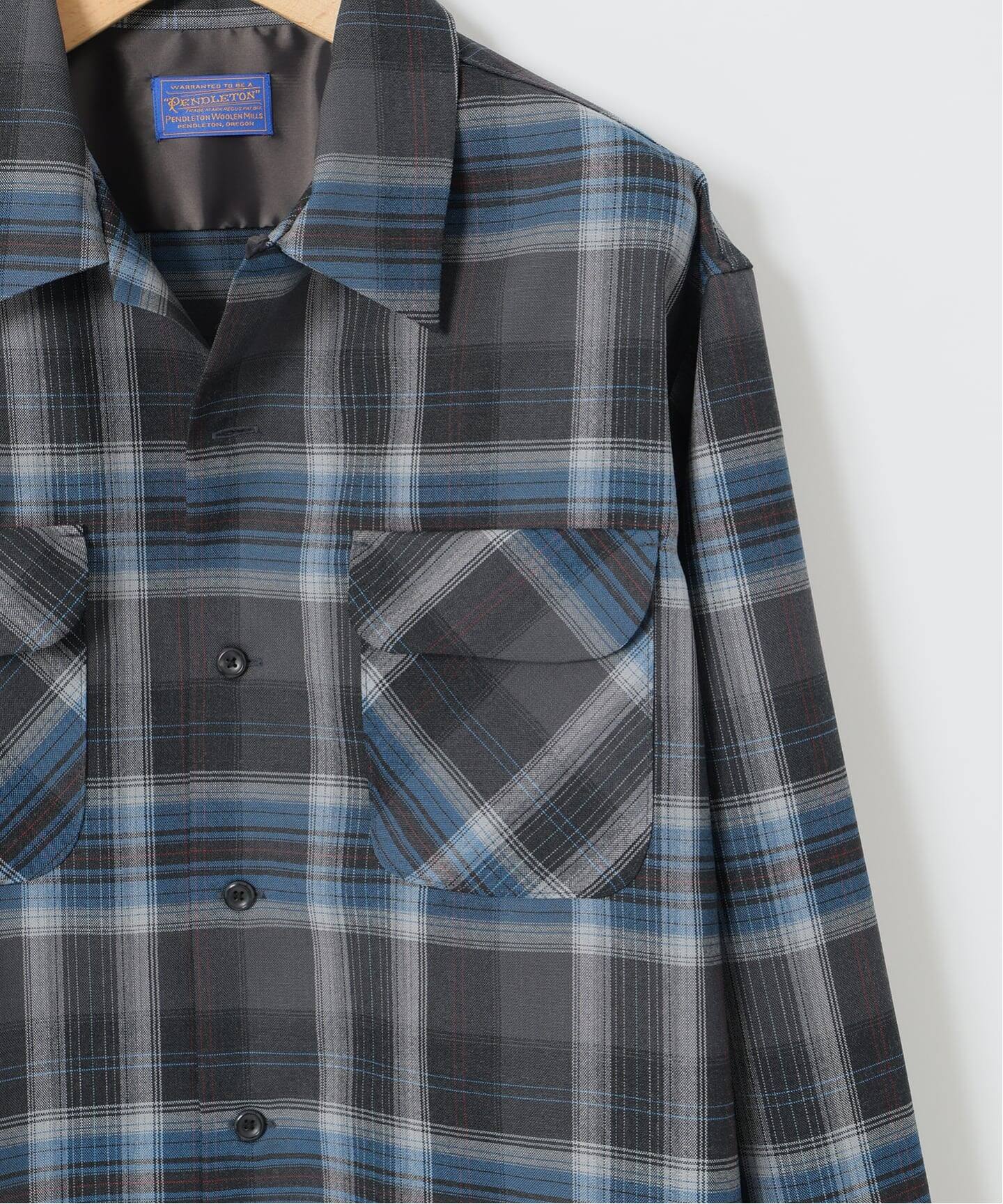 PENDLETON(ペンドルトン) 別注 PURE WOOL チェック オープンカラー 