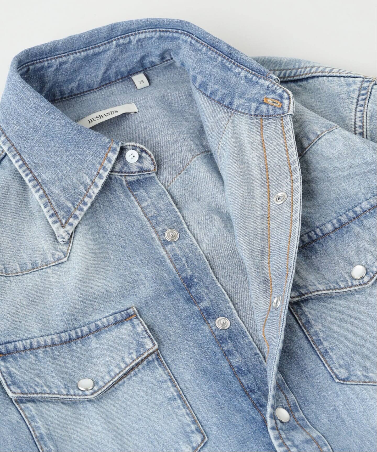 HUSBANDS（ハズバンズ） WESTERN SHIRT IN COTTON DENIM（シャツ