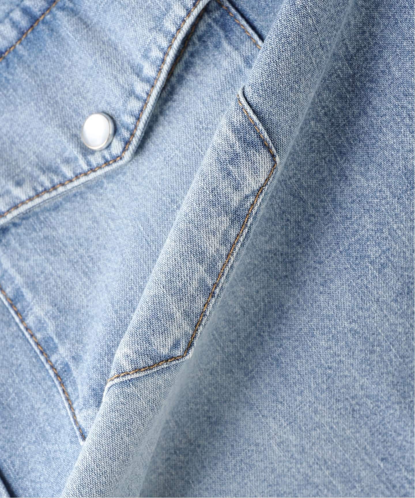 HUSBANDS（ハズバンズ） WESTERN SHIRT IN COTTON DENIM（シャツ