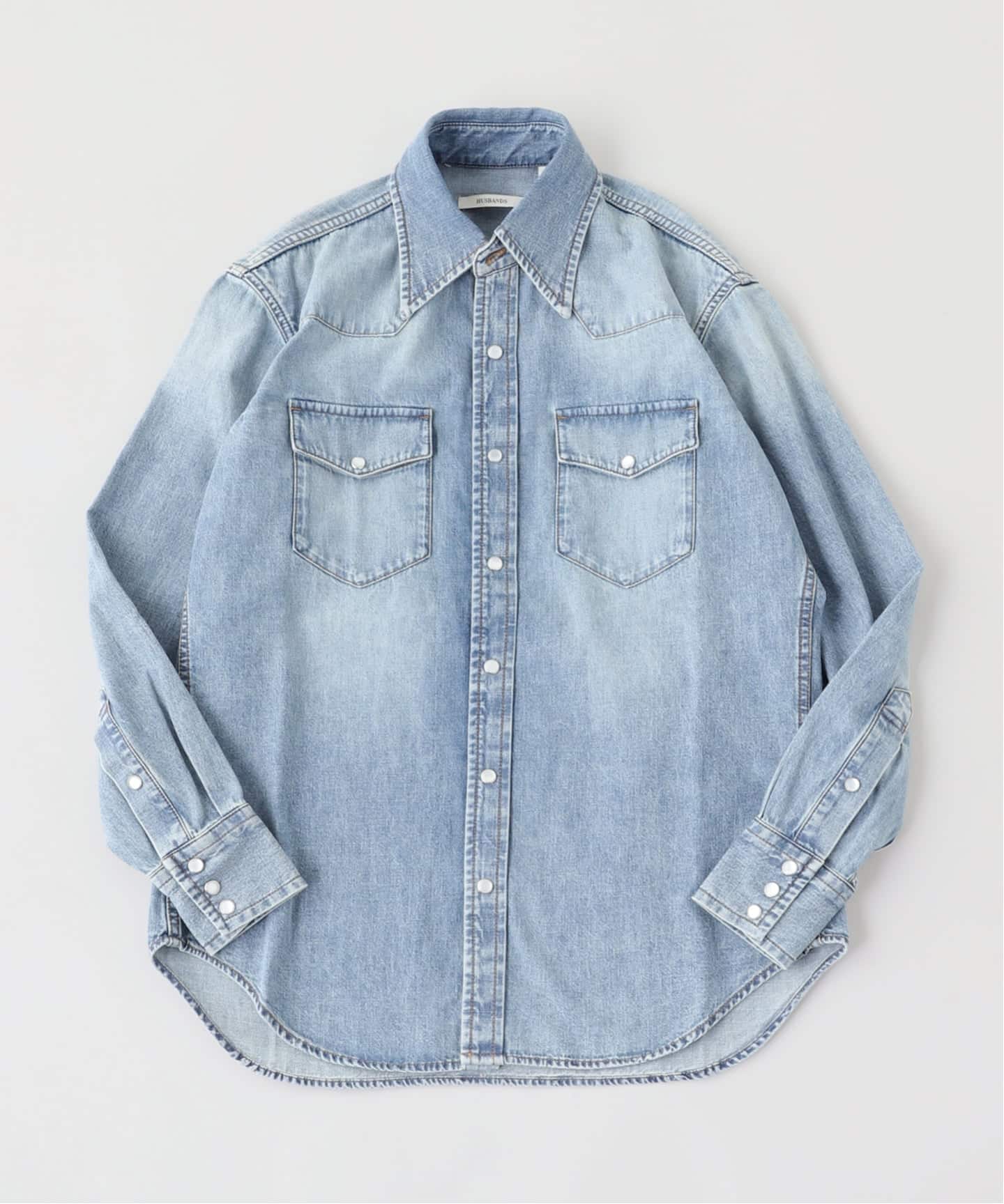 HUSBANDS（ハズバンズ） WESTERN SHIRT IN COTTON DENIM（シャツ