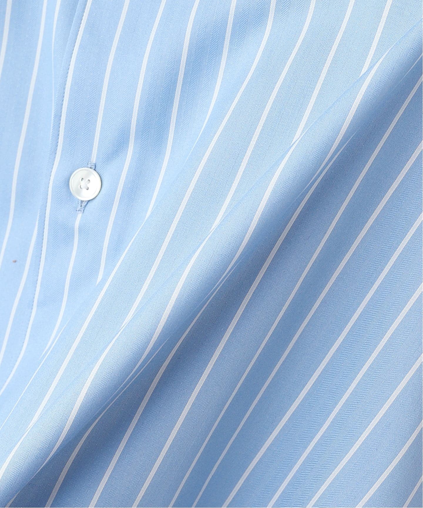 AURALEE (オーラリー) COTTON SILK STRIPE SHIRT（シャツ／ブラウス