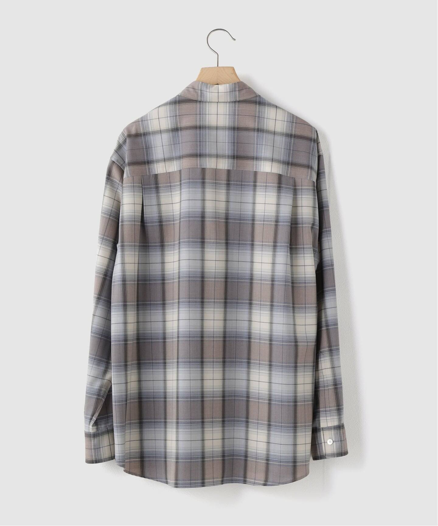 AURALEE (オーラリー) SUPER LIGHT WOOL CHECK SHIRT（シャツ 