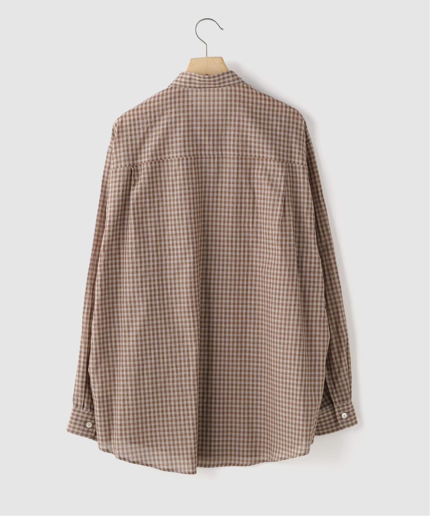 AURALEE (オーラリー) AIRLY LIGHT COTTON CHECK BIG シャツ（シャツ