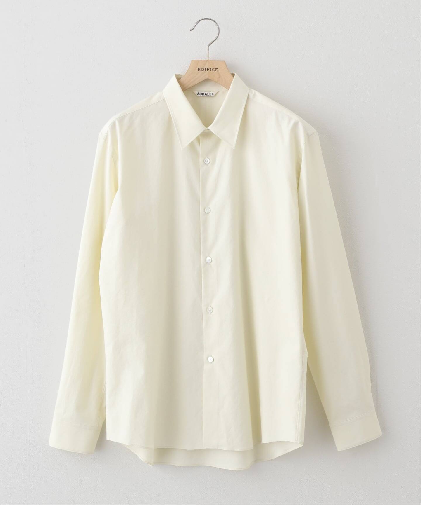 AURALEE (オーラリー) *WASHED FINX TWILL SLIM SHIRT（シャツ 