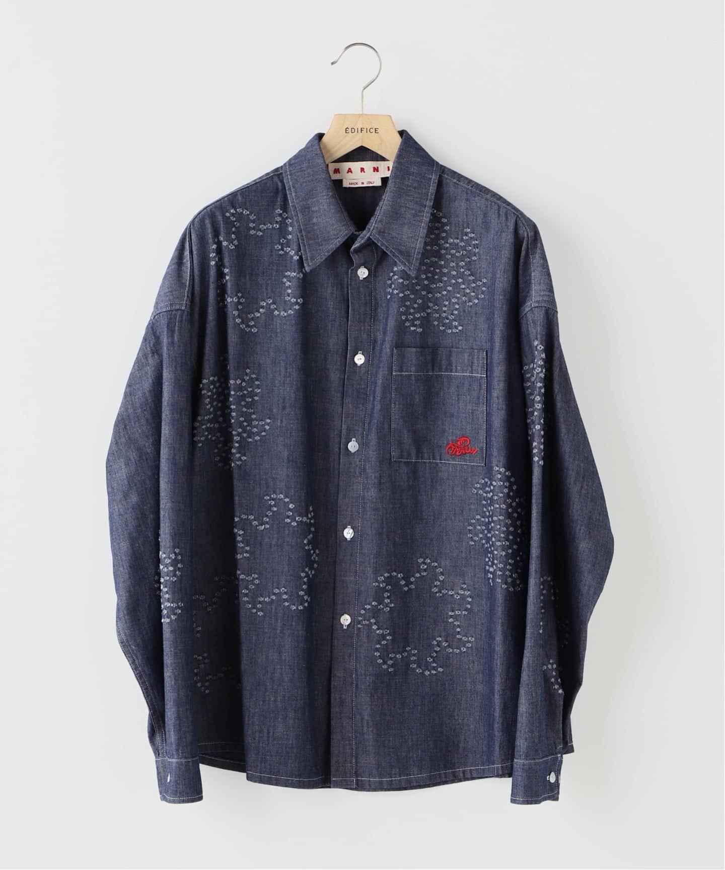 MARNI(マルニ) Frayed Light Denim Shirt（シャツ／ブラウス