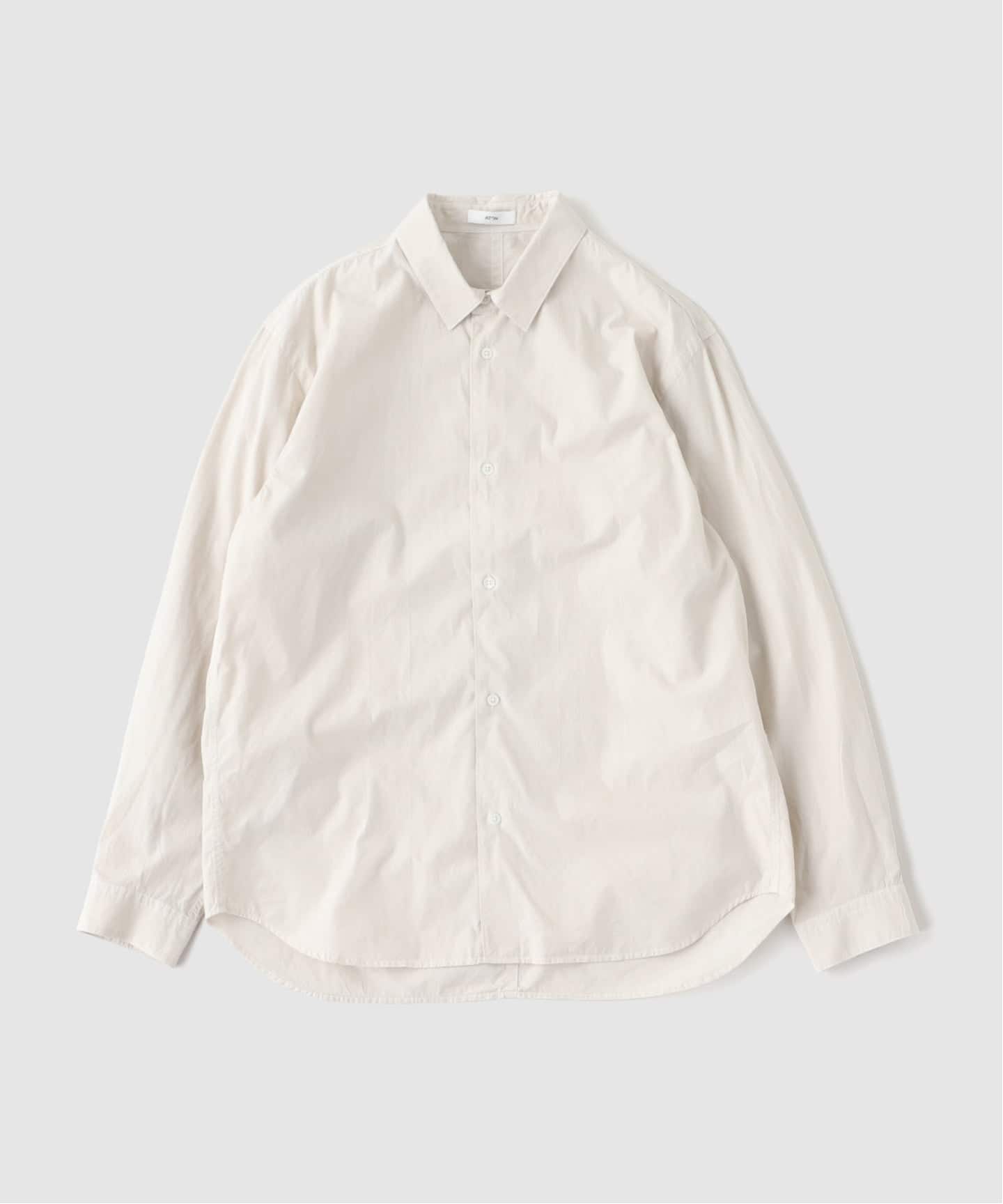 ATON（エイトン） SHRINK COTTON LAWN OVERSIZED SHIRT（シャツ