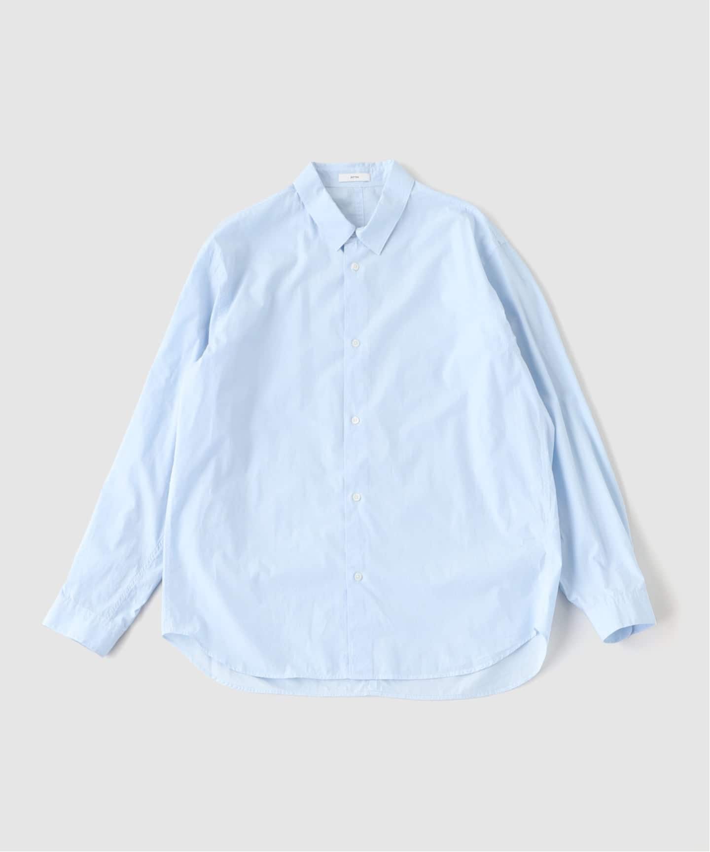 ATON（エイトン） SHRINK COTTON LAWN OVERSIZED SHIRT（シャツ