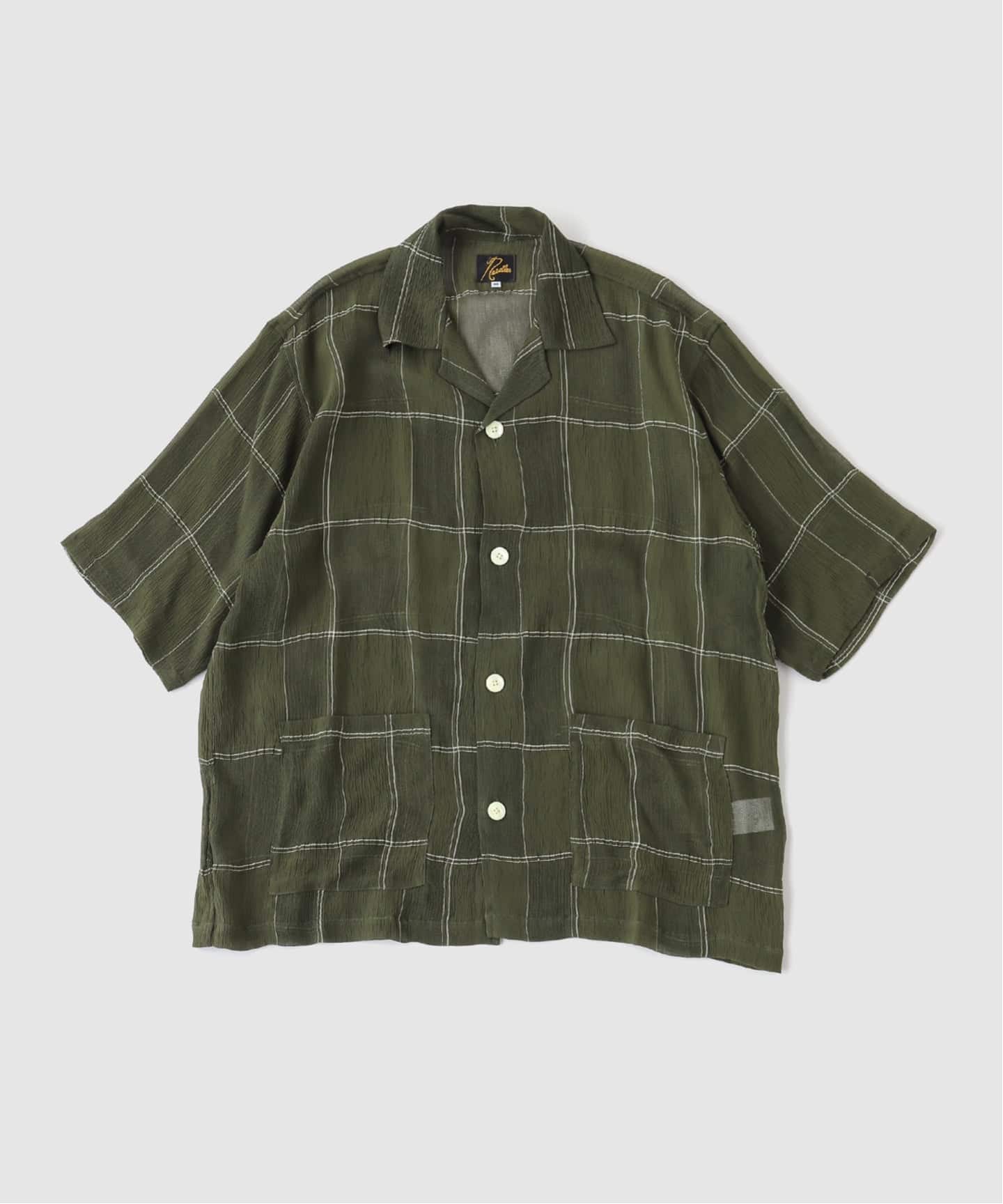 Needles(ニードルズ) Cabana Shirt - Cupra Crepe Plaid（シャツ
