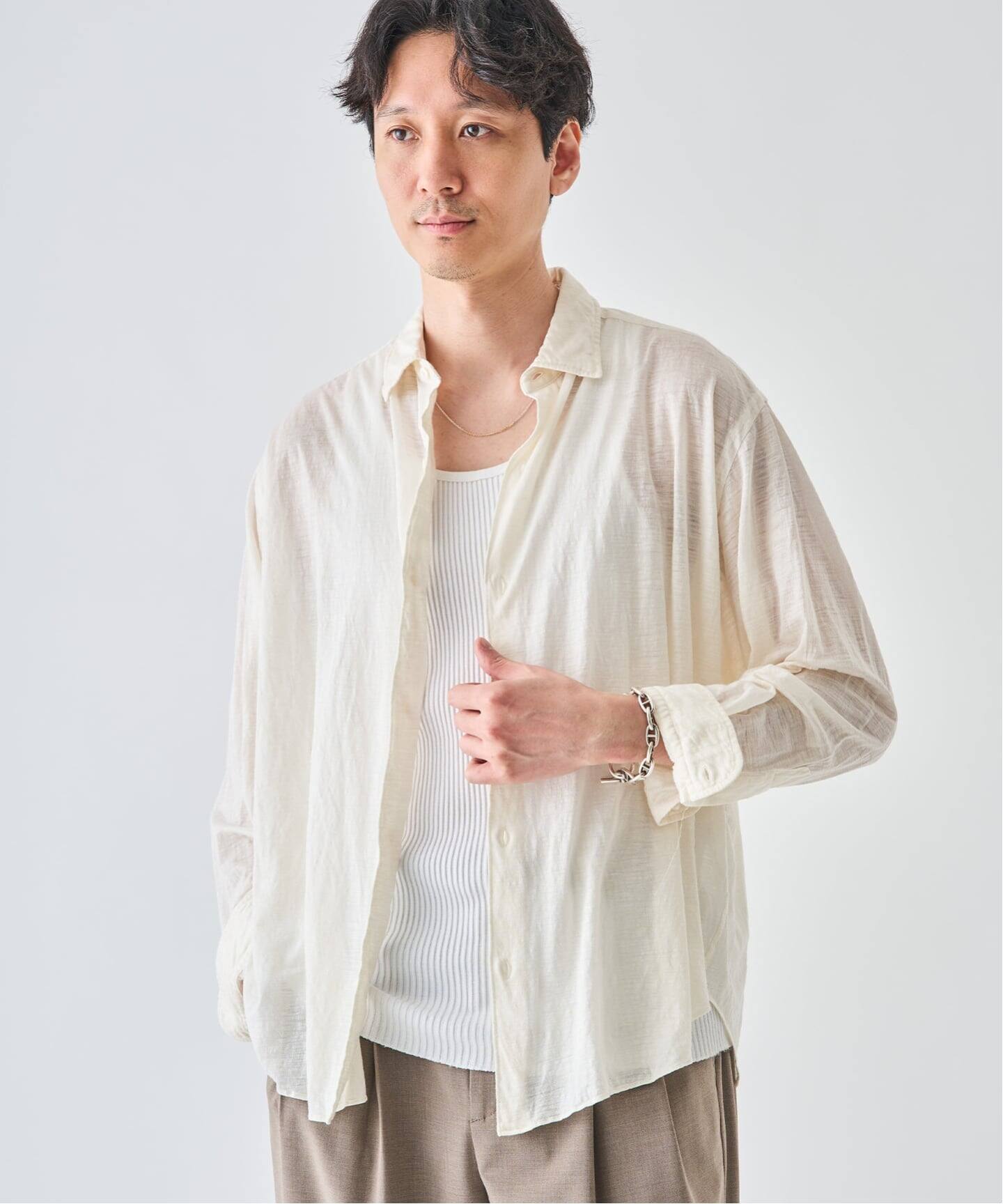 Kanemasa Phil. 28G Atmosphere Ramie シャツ Kanemasa Phil. (カネマサ フィル) 別注 28ゲージ Atmosphere Ramie