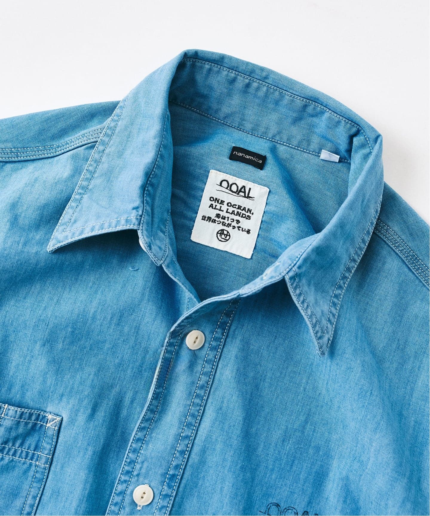 nanamica / ナナミカ】 Regular Collar Chambray Shirt（シャツ