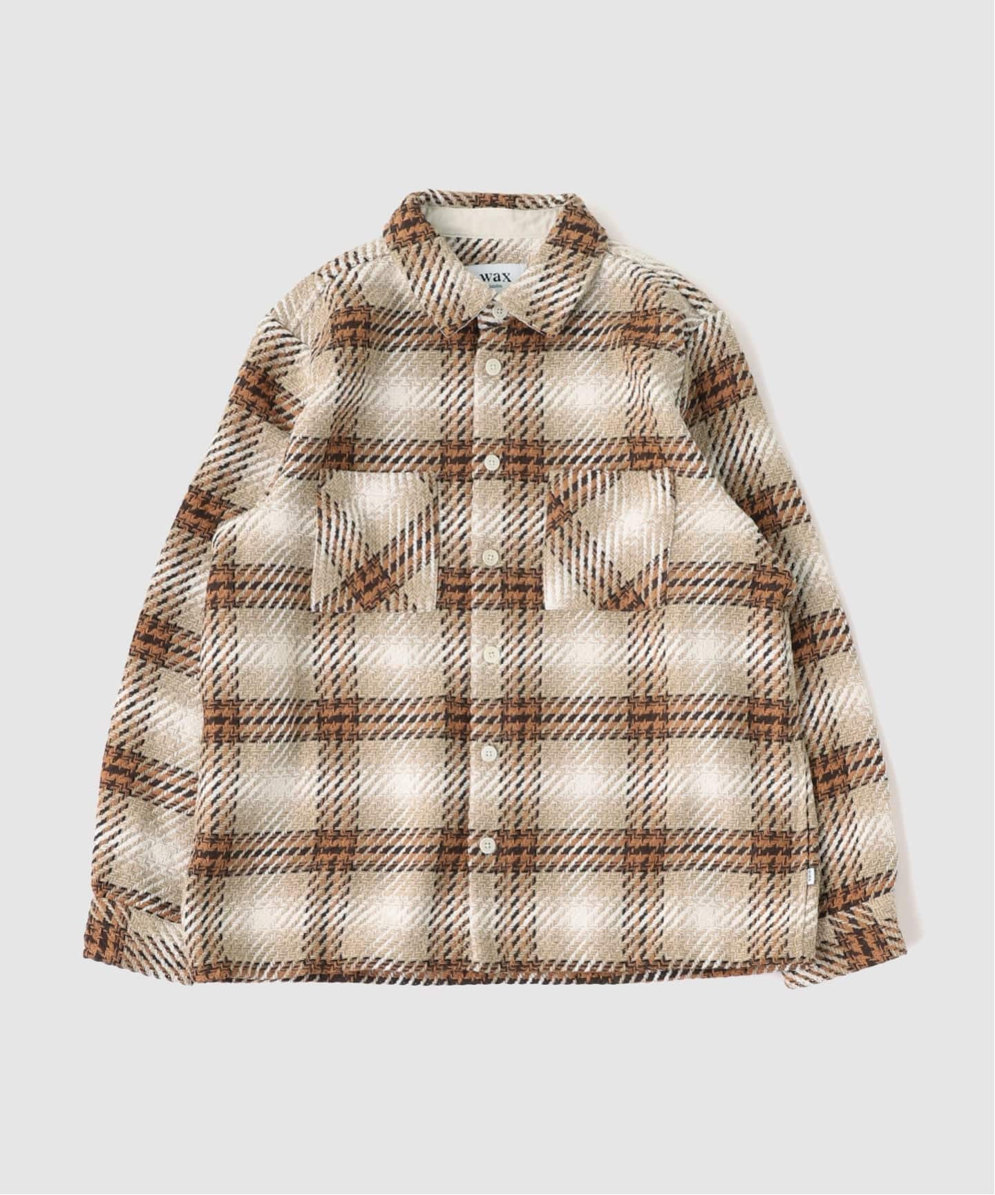 WAX LONDON / ワックス ロンドン】オーバーシャツ NATURAL ECRU