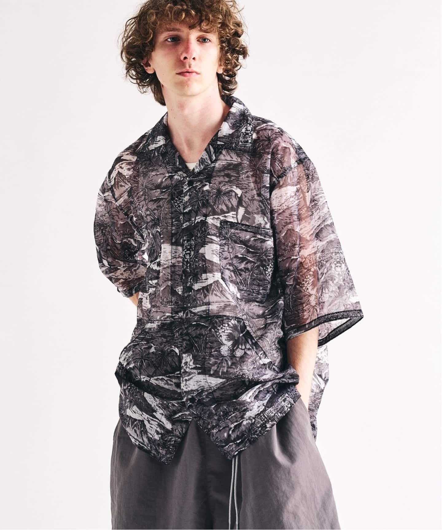 迷迭香 / マンネンロウ 417別注 MESH H/S SHIRT ALOHA（シャツ
