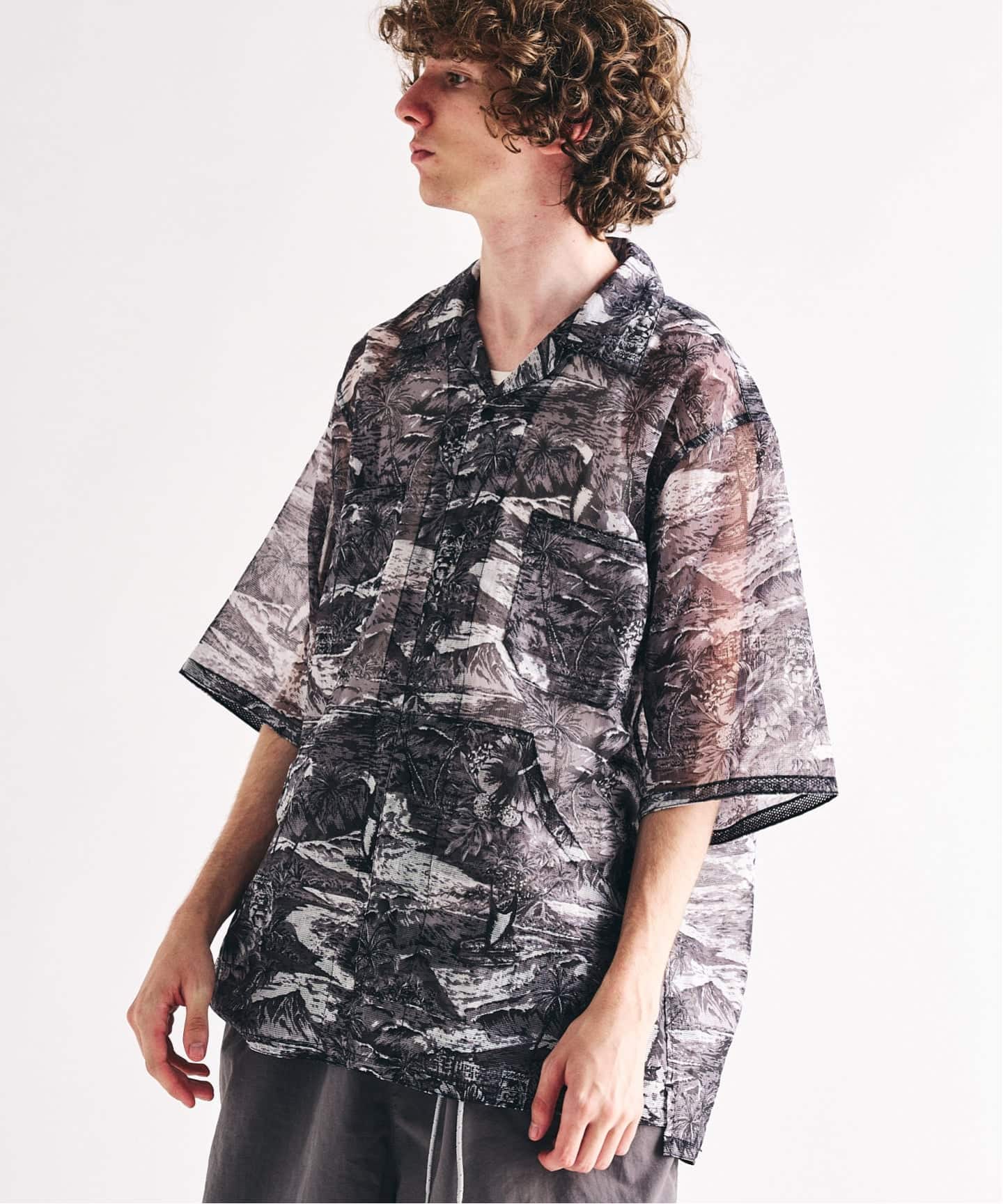 迷迭香 / マンネンロウ 417別注 MESH H/S SHIRT ALOHA（シャツ