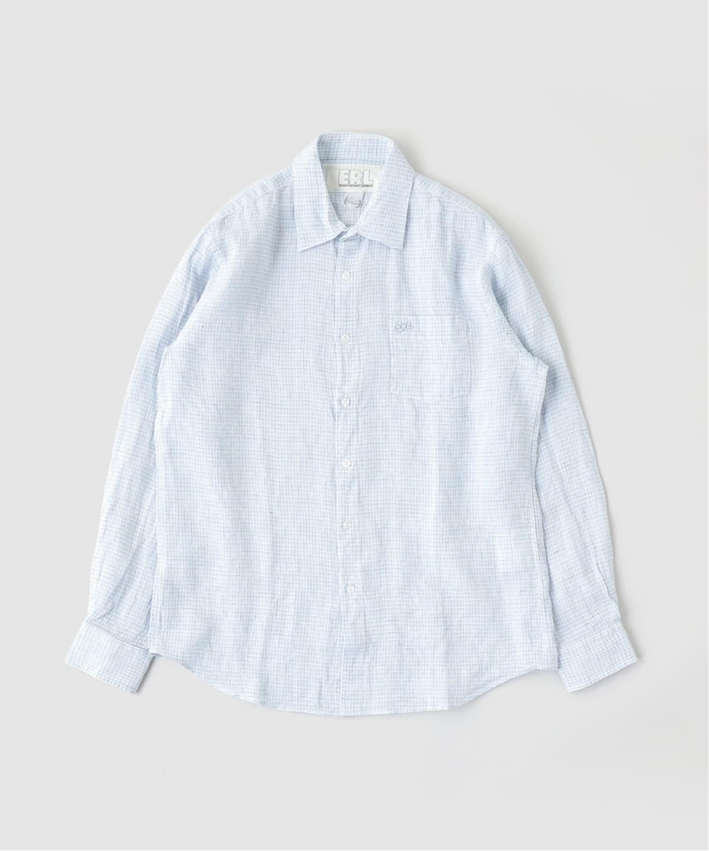 ERL / イーアールエル UNISEX PLAID SHIRT WOVEN（シャツ／ブラウス