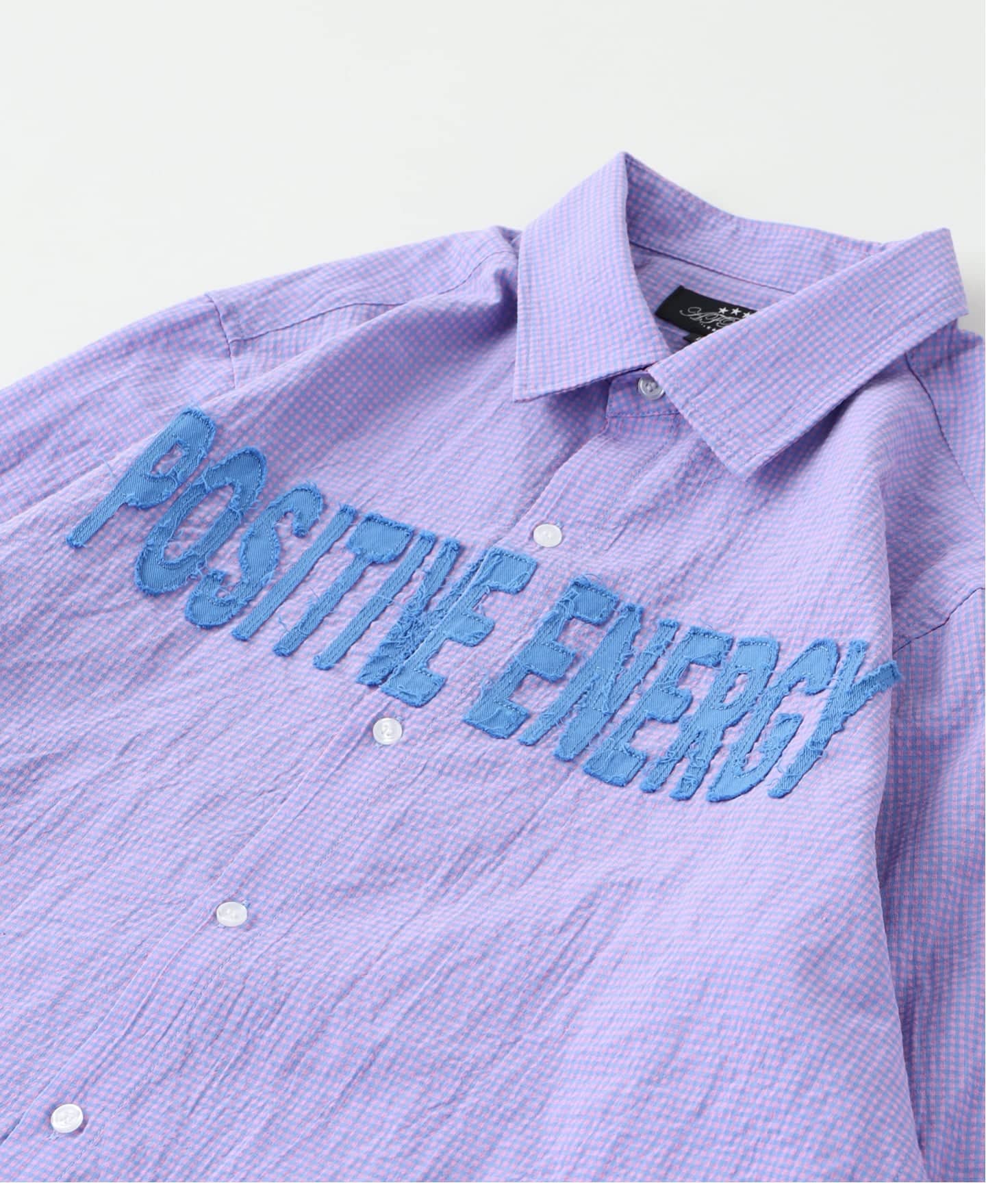 AFB シャツ　POSITIVE ENERGY AFB / エーエフビー POSITIVE ENERGY PATCHED SHIRTS（シャツ