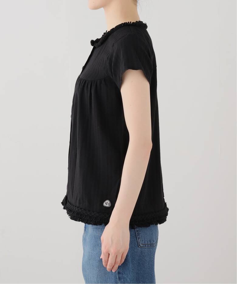 Geek Office / ギークオフィス】COYSEIO / FRINGE SHIRRING BLOUSE 