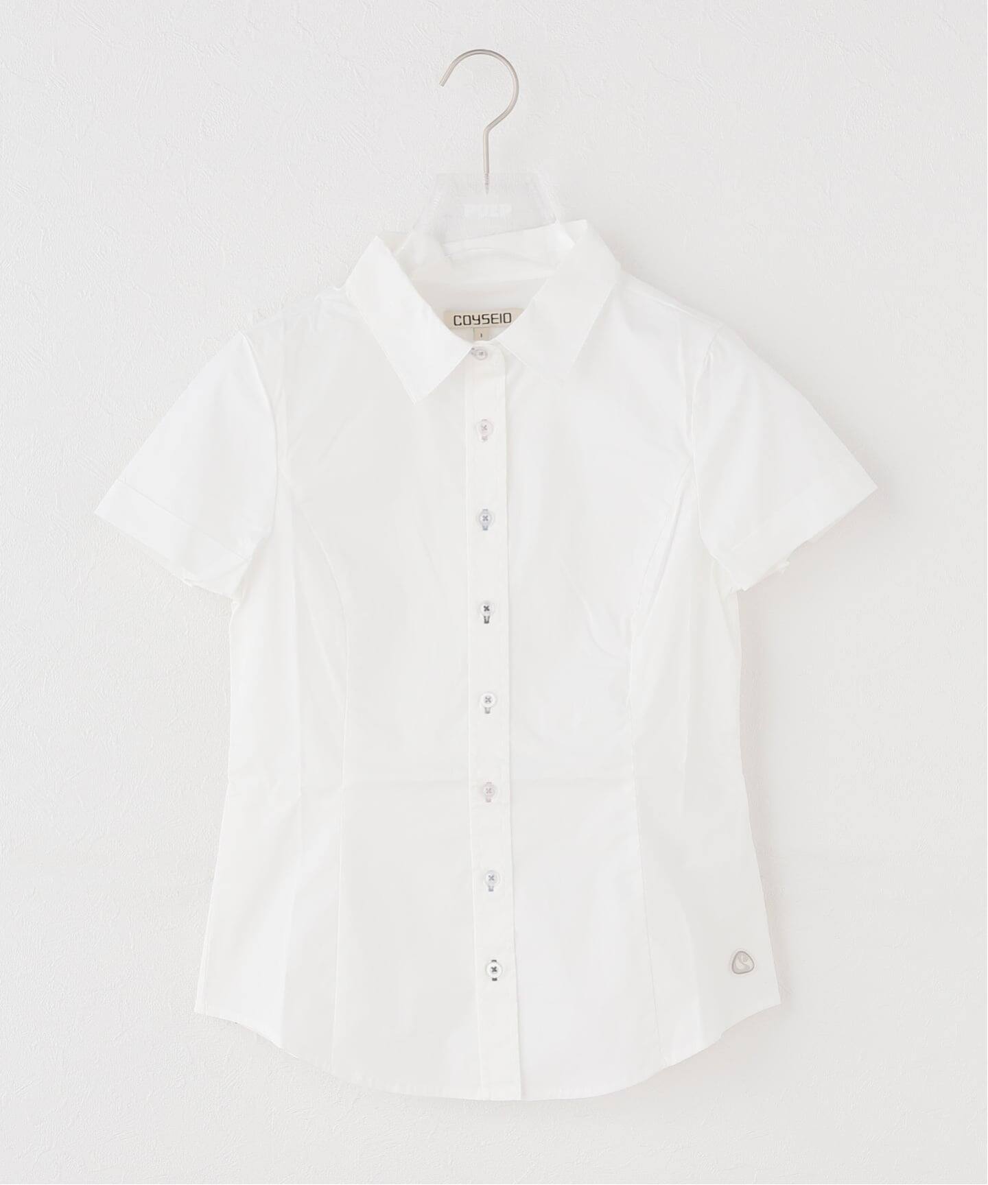 COYSEIO NANA HALF SHIRT WHITE 半袖シャツ ホワイト Geek Office / ギークオフィス】COYSEIO / NANA HALF SHIRT（シャツ
