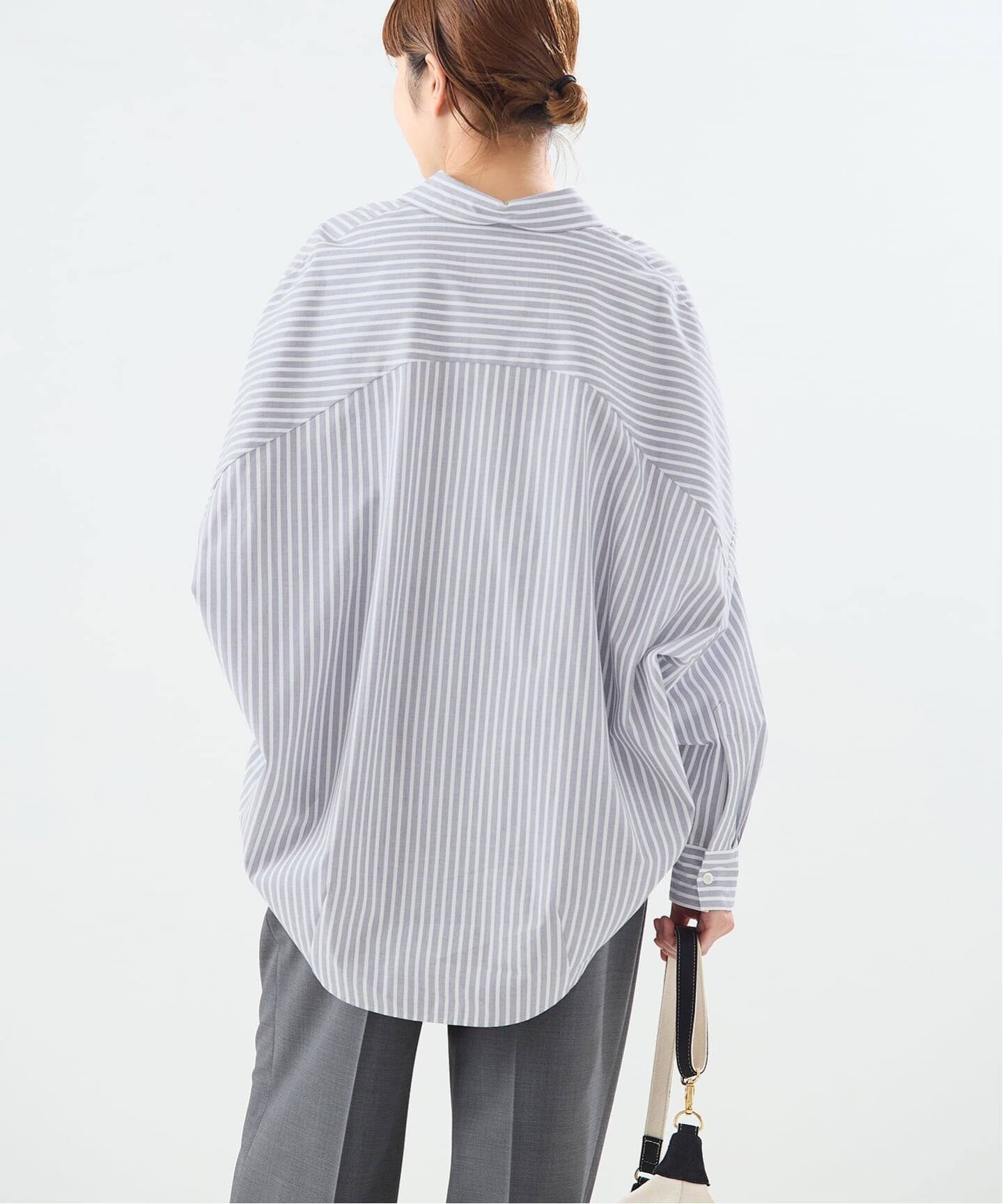 新品タグ付きロペ【洗える】タイプライターコットンBIGシャツ ROPÉ(ロペ) / 【洗える】タイプライターコットンBIGシャツ (トップス