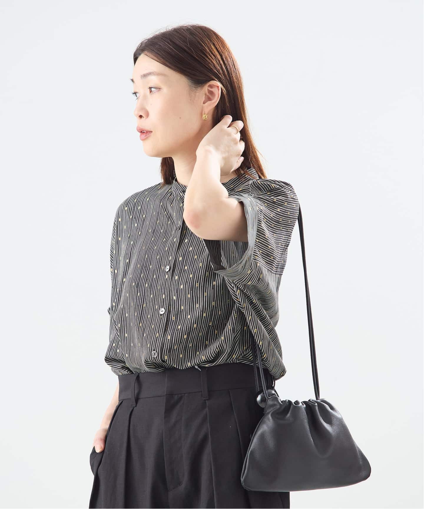 2025購入／JOURNAL STANDARD GOLDラメモノトーンシャツ 予約》【WEB