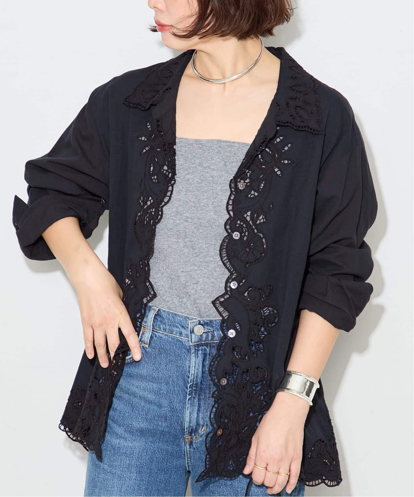 追加予約》刺繍レースシャツ（シャツ／ブラウス）｜JOURNAL STANDARD L