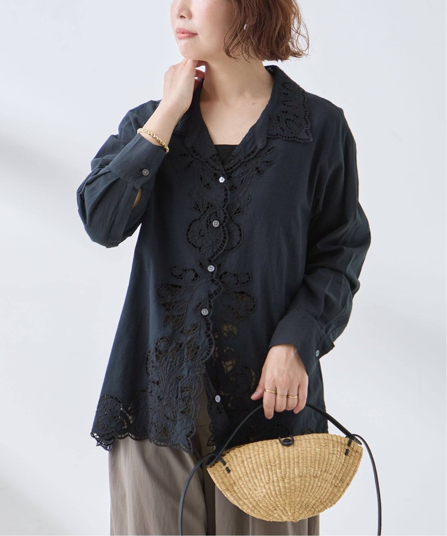 追加予約》刺繍レースシャツ（シャツ／ブラウス）｜JOURNAL STANDARD L