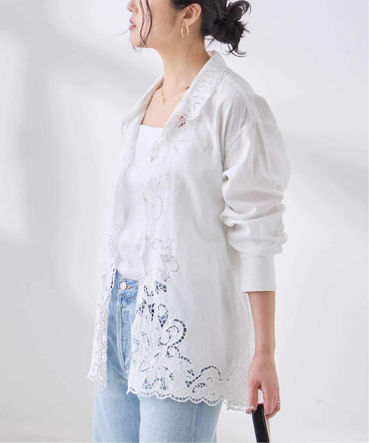 追加予約》刺繍レースシャツ（シャツ／ブラウス）｜JOURNAL STANDARD L