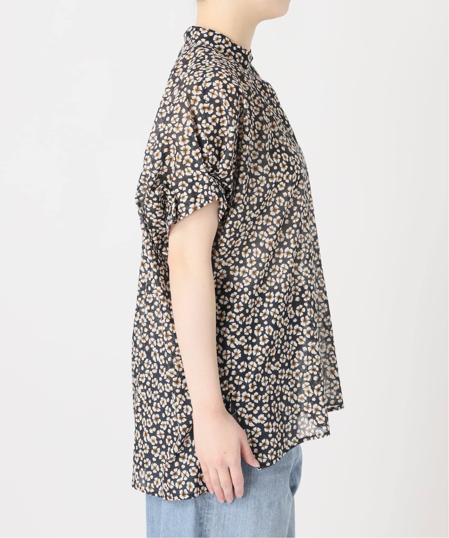 予約》DEVEAUXフラワー&チェック/無地タックスリーブシャツ（シャツ