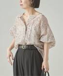 《追加》オーガンジーニュアンスノーカラーシャツ